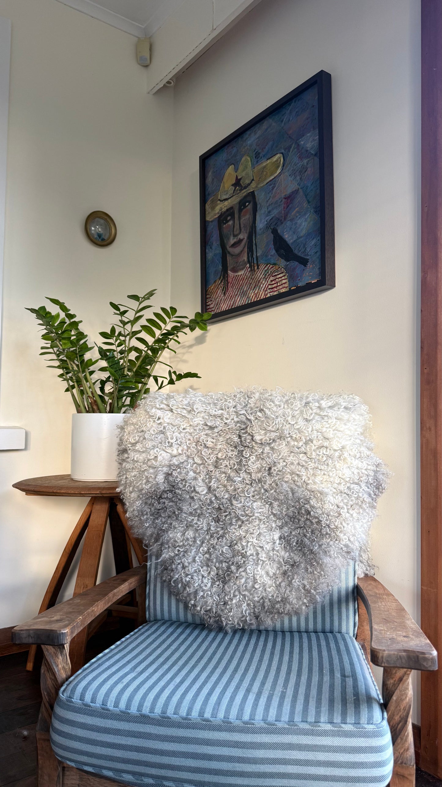 
                  
                    Gotland Sheepskin Rug, White/Silver, Long Wool
                  
                