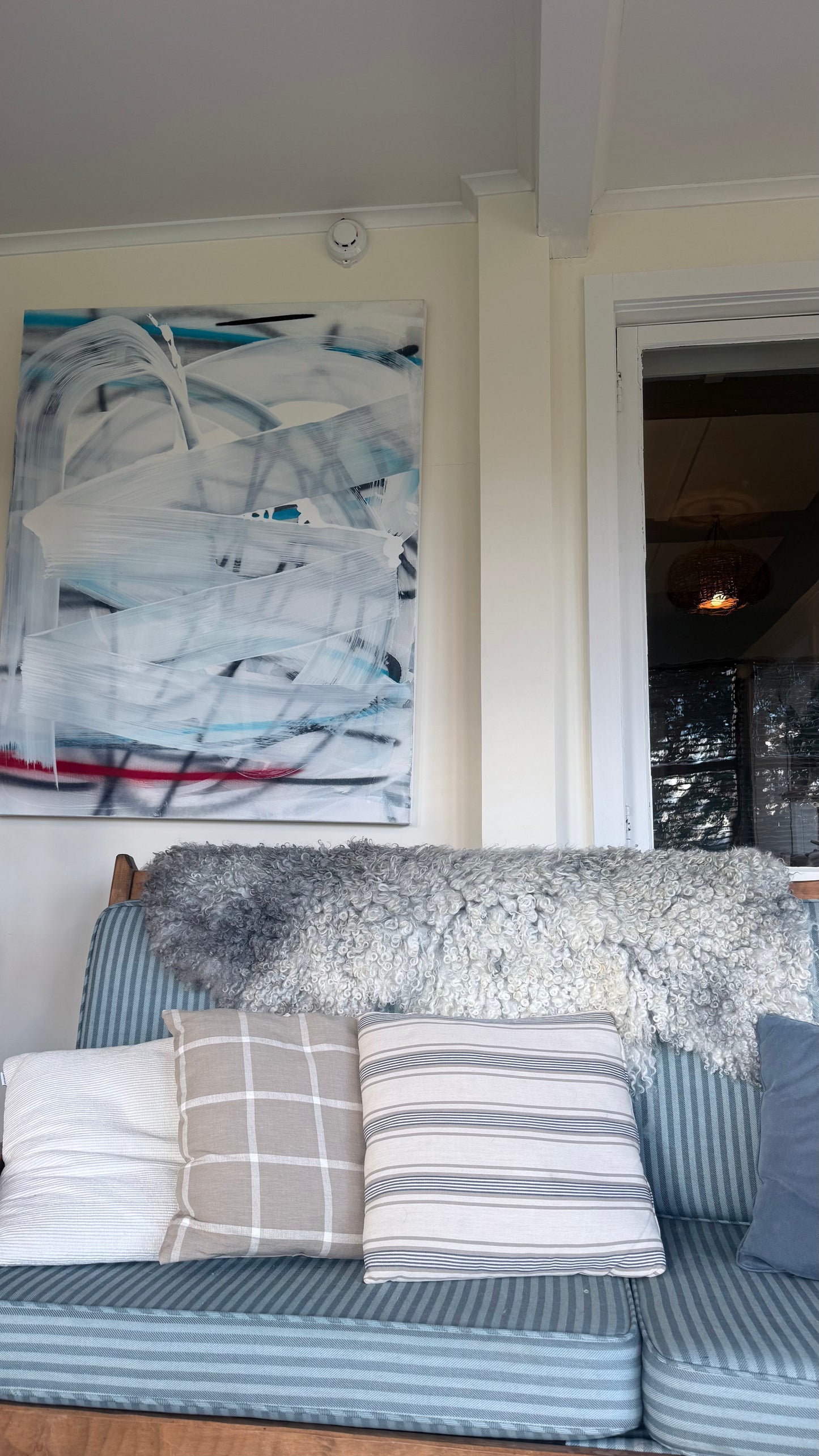 
                  
                    Gotland Sheepskin Rug, White/Silver, Long Wool
                  
                
