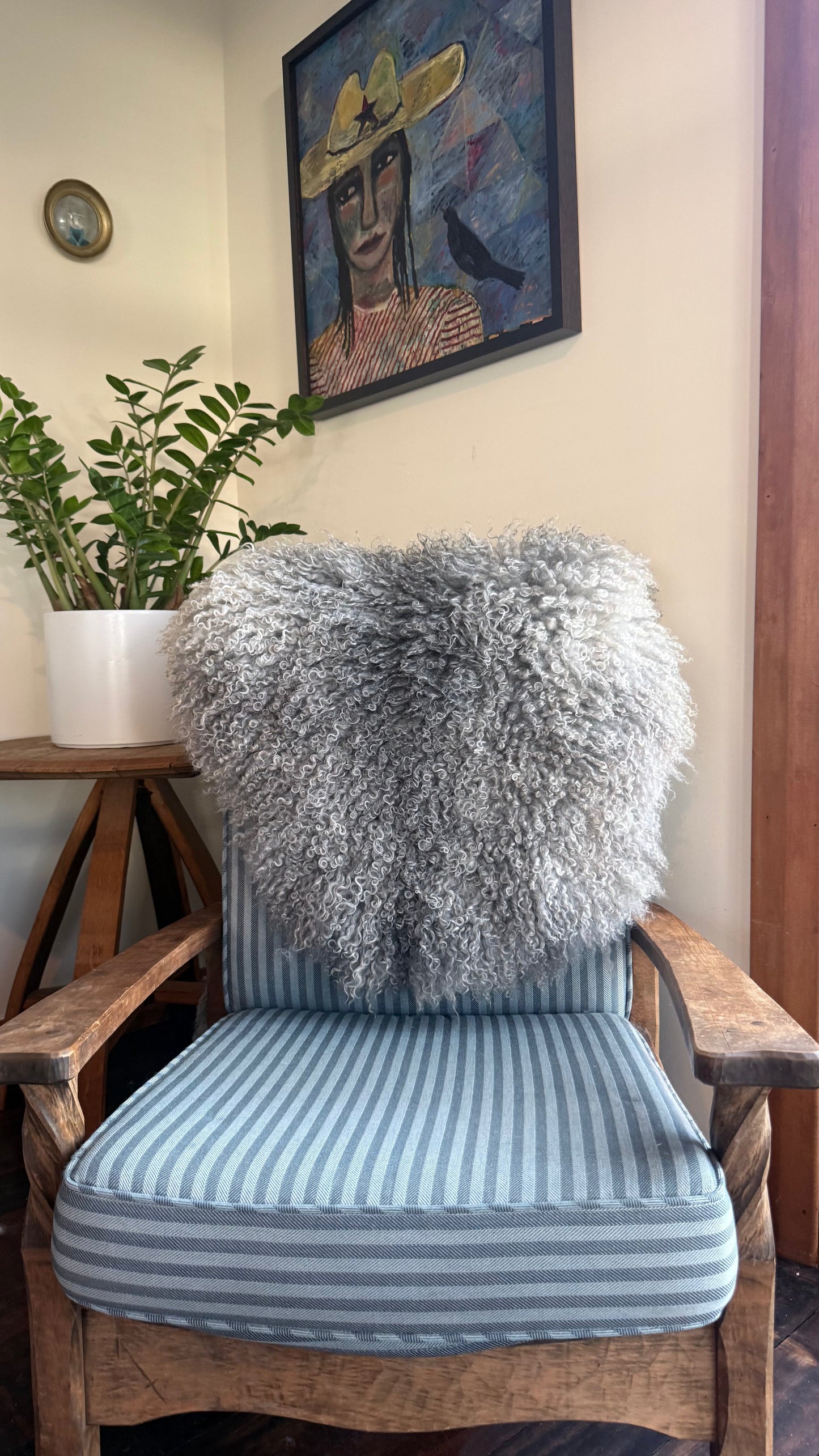 
                  
                    Gotland Sheepskin Rug, Light Grey/Silver, Long Wool
                  
                