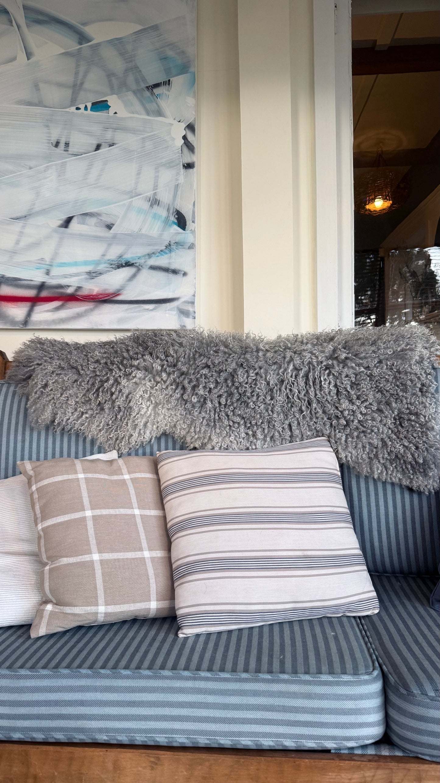 
                  
                    Gotland Sheepskin Rug, Light Grey/Silver, Long Wool
                  
                