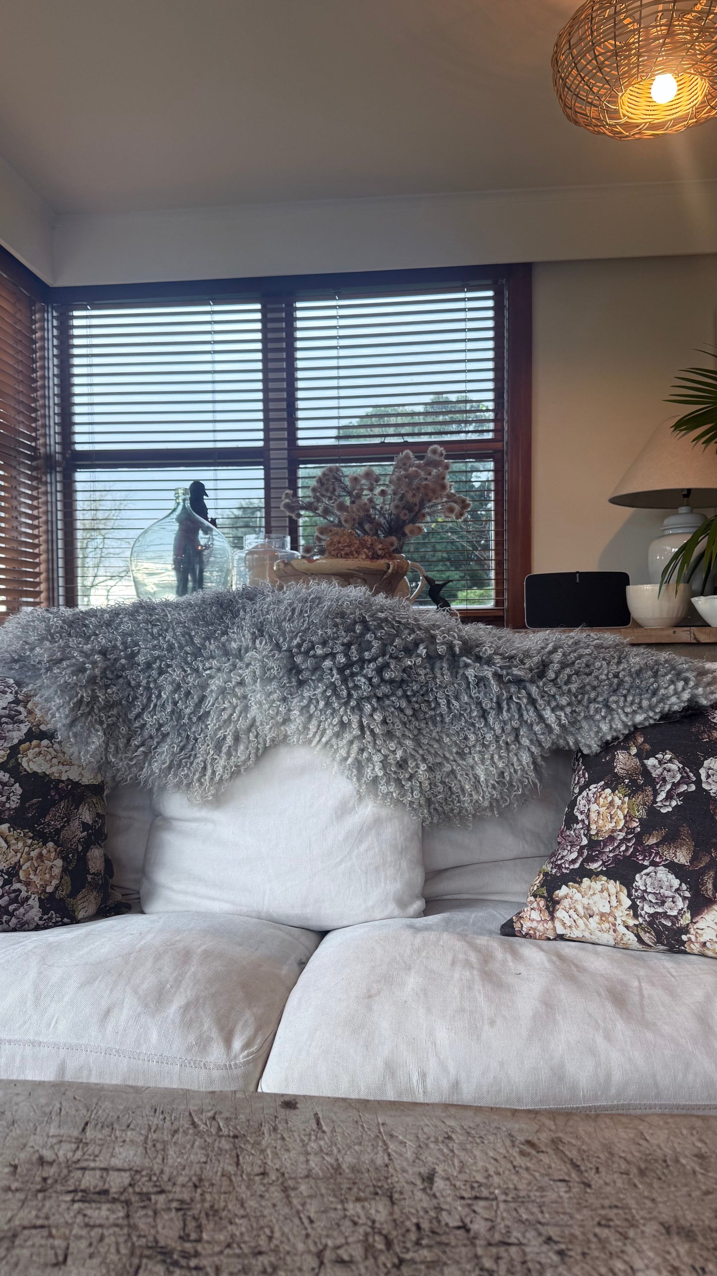 
                  
                    Gotland Sheepskin Rug, Light Grey/Silver, Long Wool
                  
                