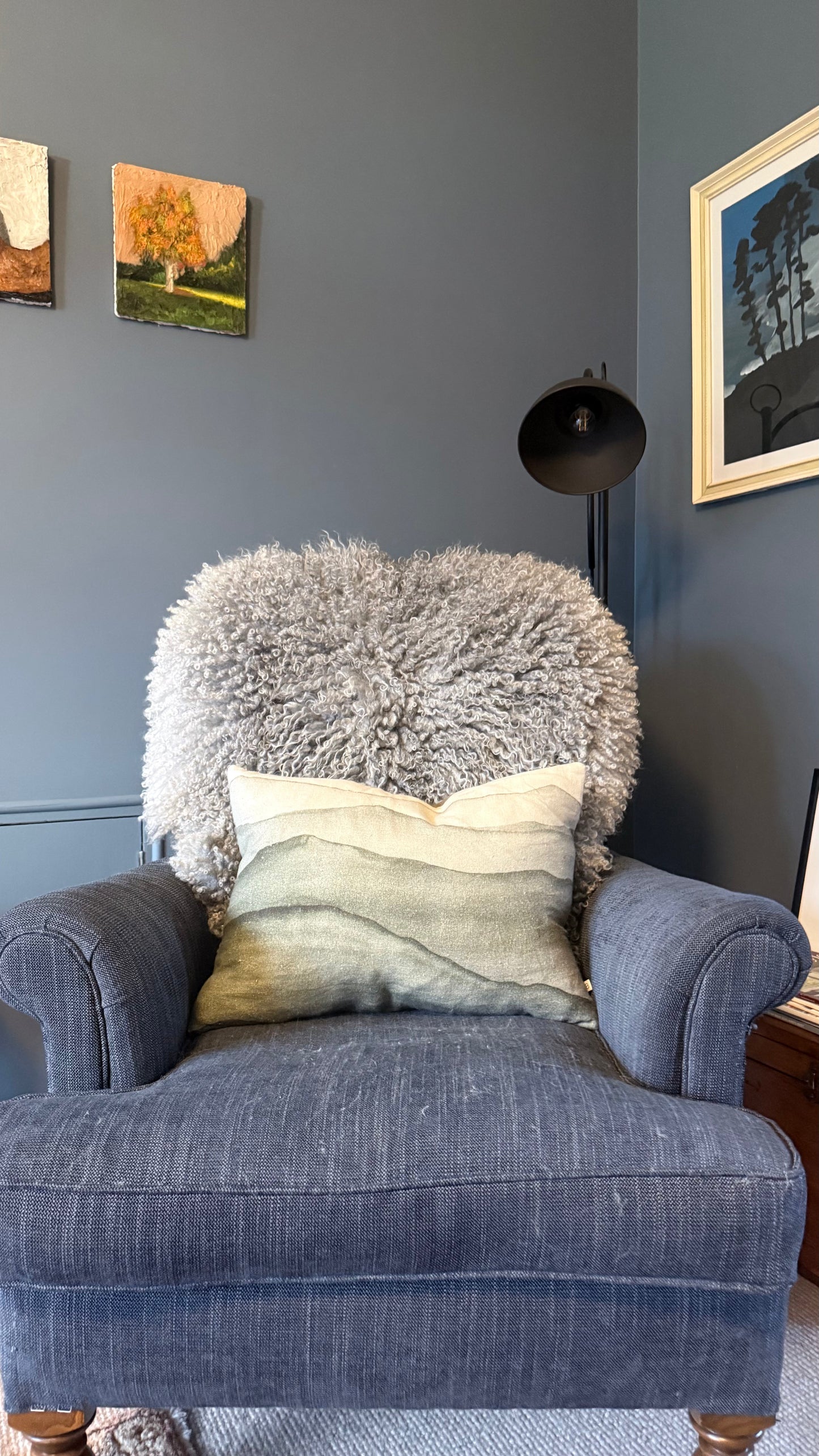 
                  
                    Gotland Sheepskin Rug, Light Grey/Silver, Long Wool
                  
                