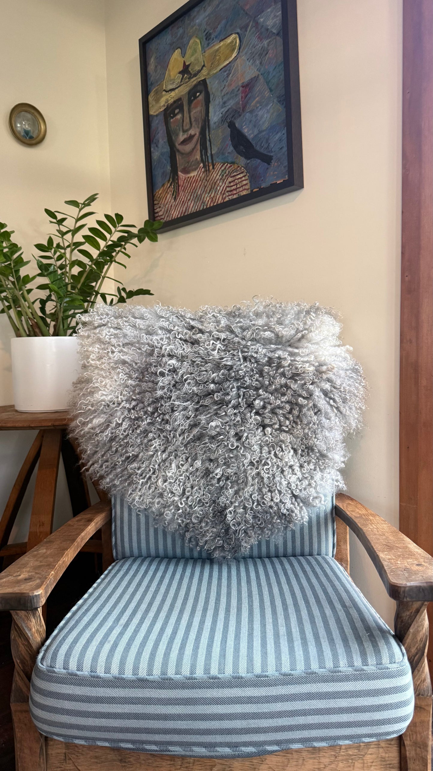 
                  
                    Gotland Sheepskin Rug, Light Grey/Silver, Long Wool
                  
                