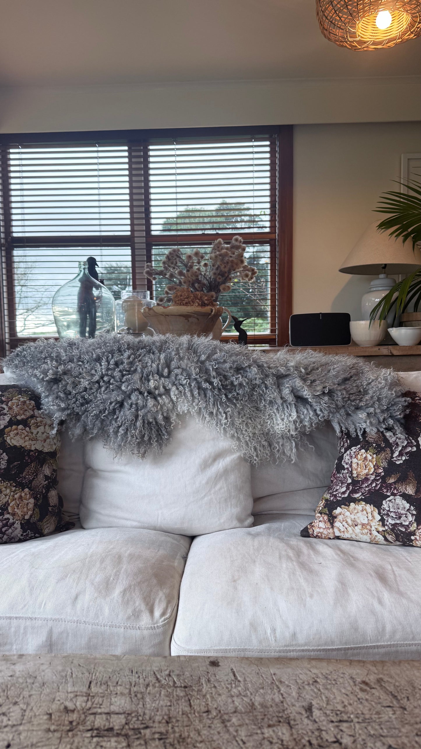 
                  
                    Gotland Sheepskin Rug, Light Grey/Silver, Long Wool
                  
                