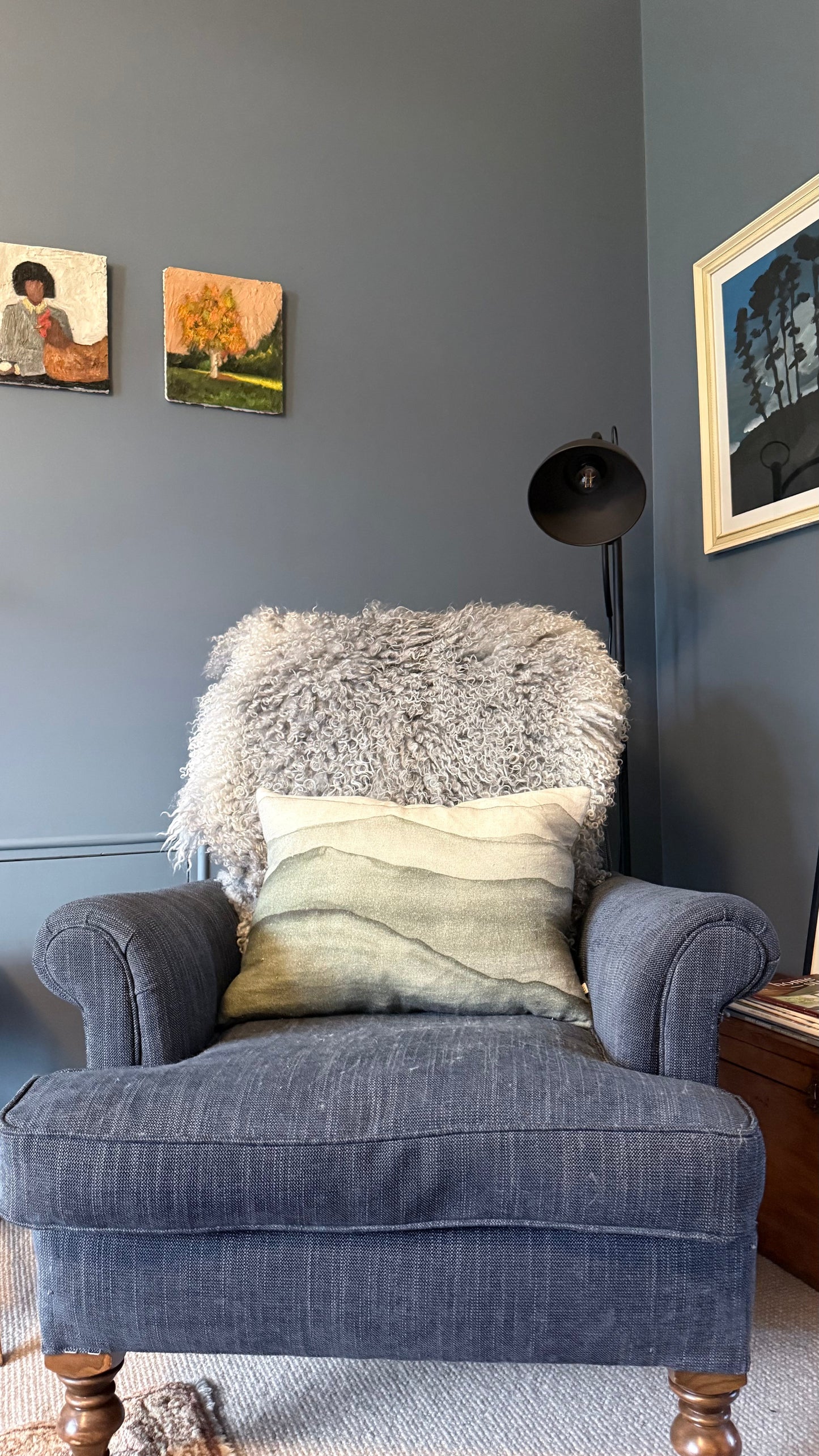
                  
                    Gotland Sheepskin Rug, Light Grey/Silver, Long Wool
                  
                