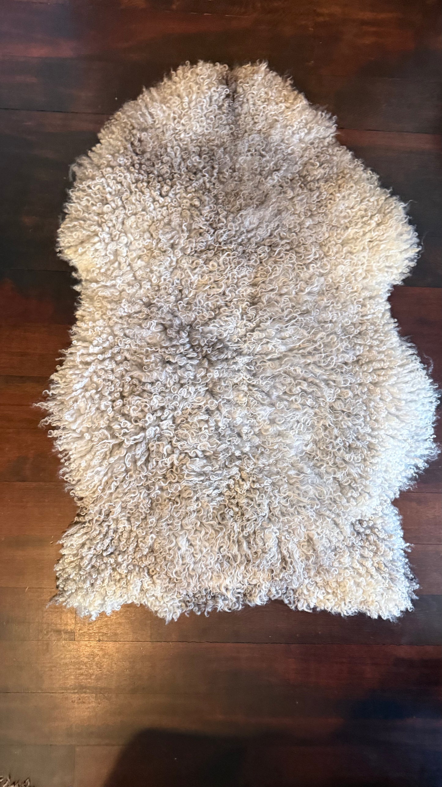 
                  
                    Gotland Sheepskin Rug, White/Light Grey, Long Wool
                  
                