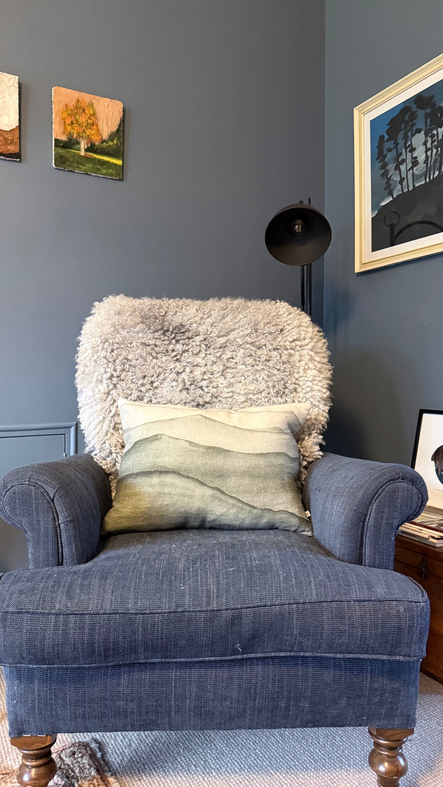 
                  
                    Gotland Sheepskin Rug, White/Light Grey, Long Wool
                  
                