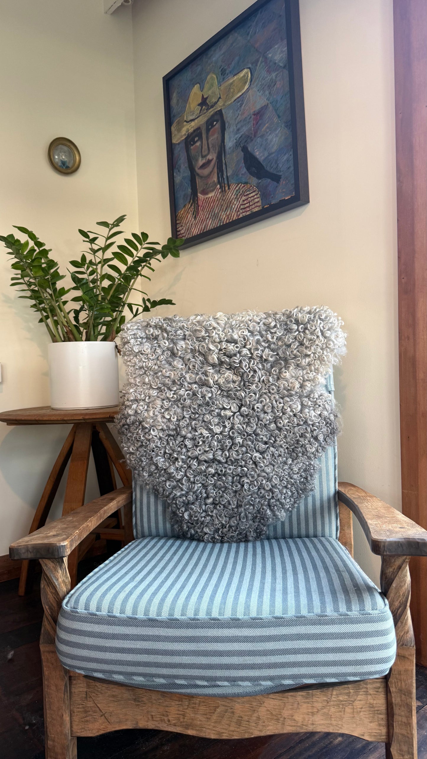 Gotland Sheepskin Rug, Silver, Short Wool
