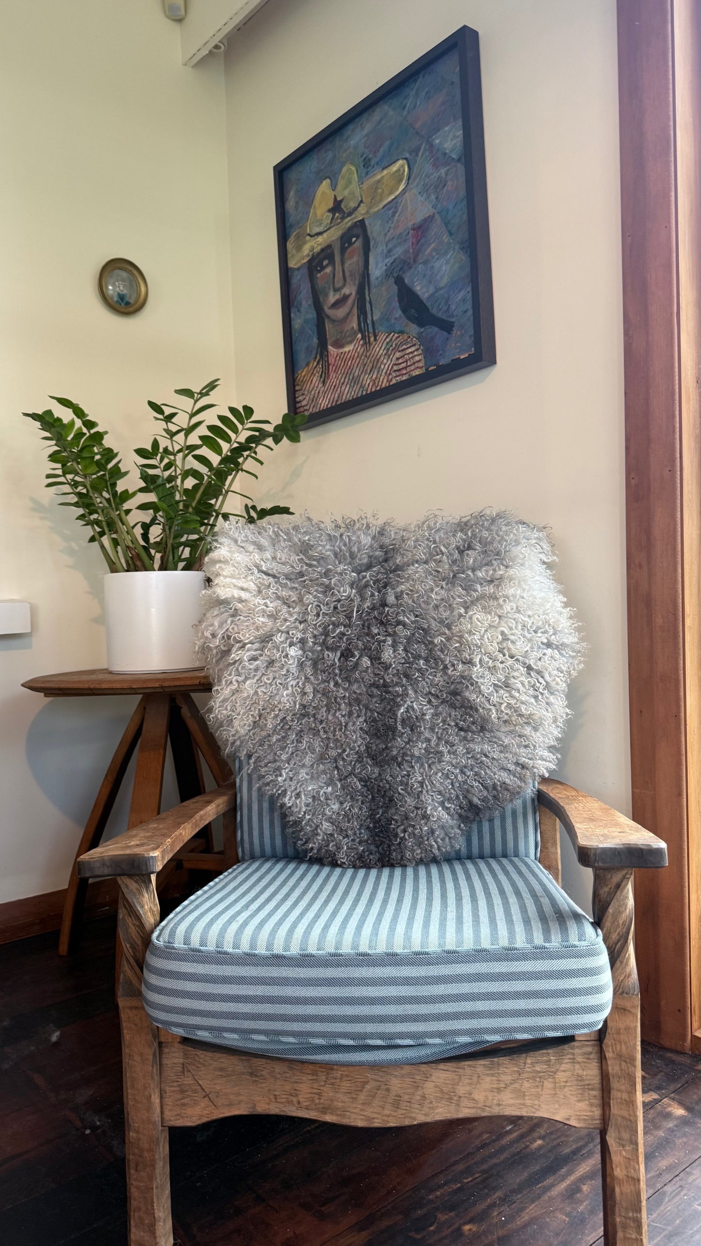 Gotland Sheepskin Rug, Light Grey/Silver, Long Wool