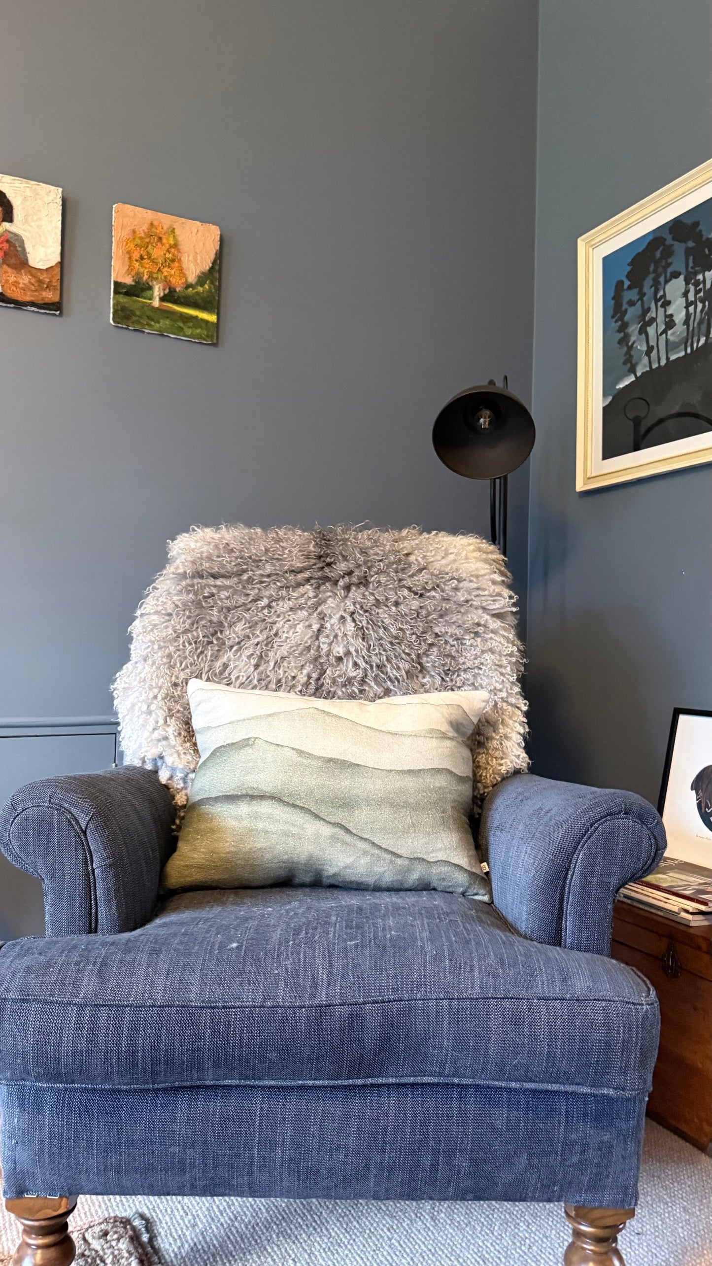 
                  
                    Gotland Sheepskin Rug, Light Grey/Silver, Long Wool
                  
                