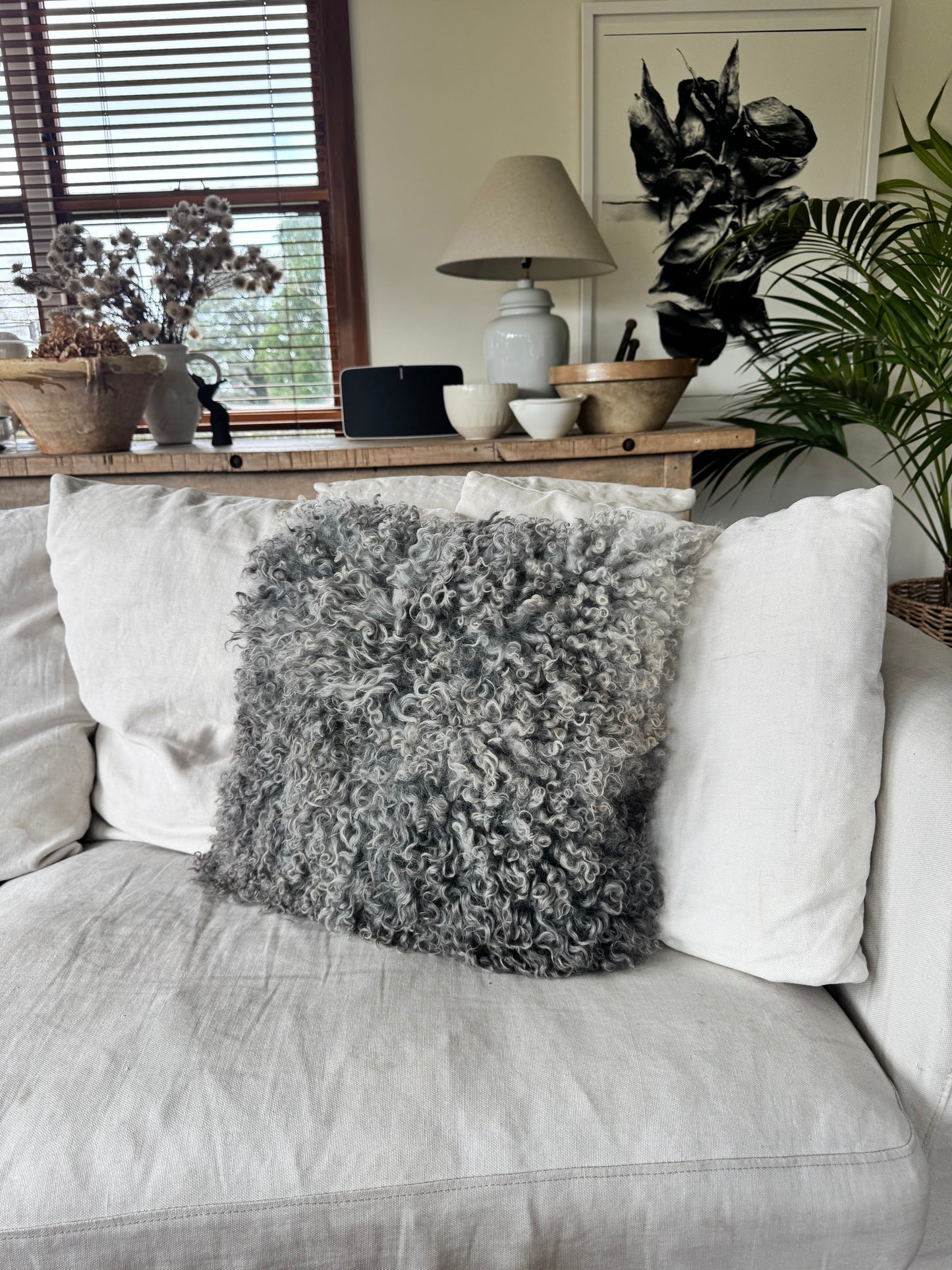 
                  
                    Gotland Sheepskin Large Pillow Silver
                  
                