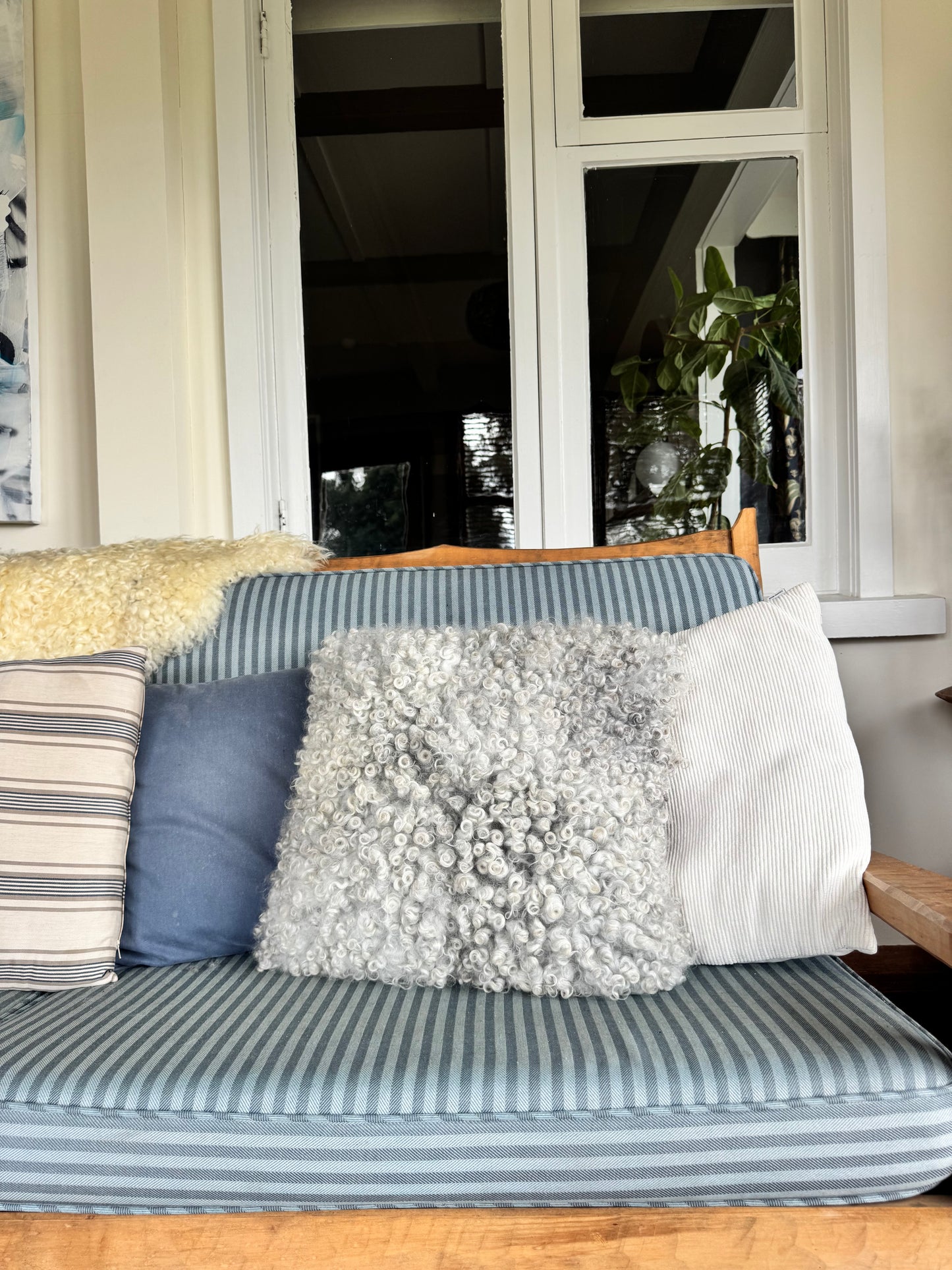 
                  
                    Gotland Sheepskin Large Pillow White/Light Grey
                  
                