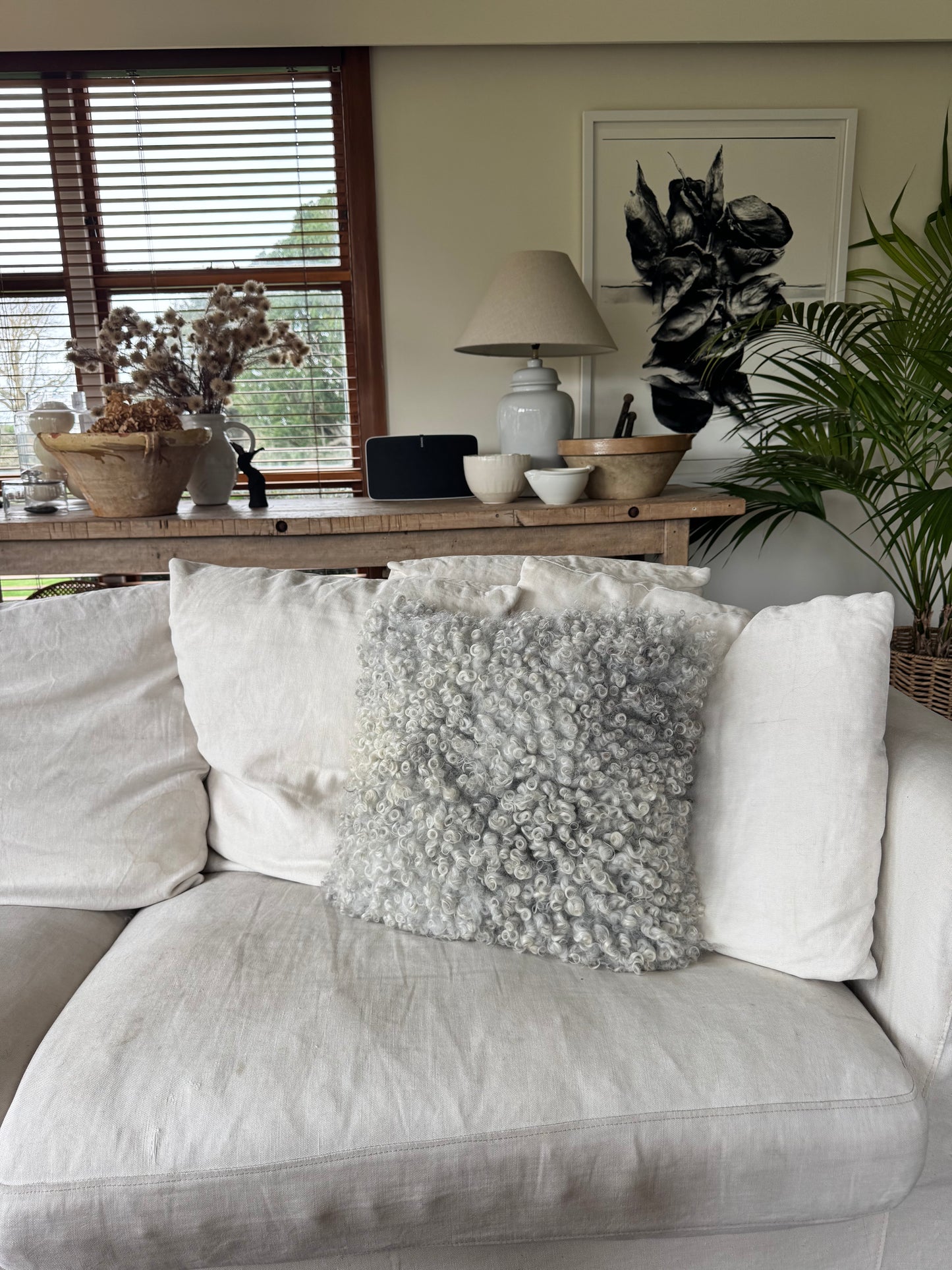 
                  
                    Gotland Sheepskin Large Pillow White/Light Grey
                  
                