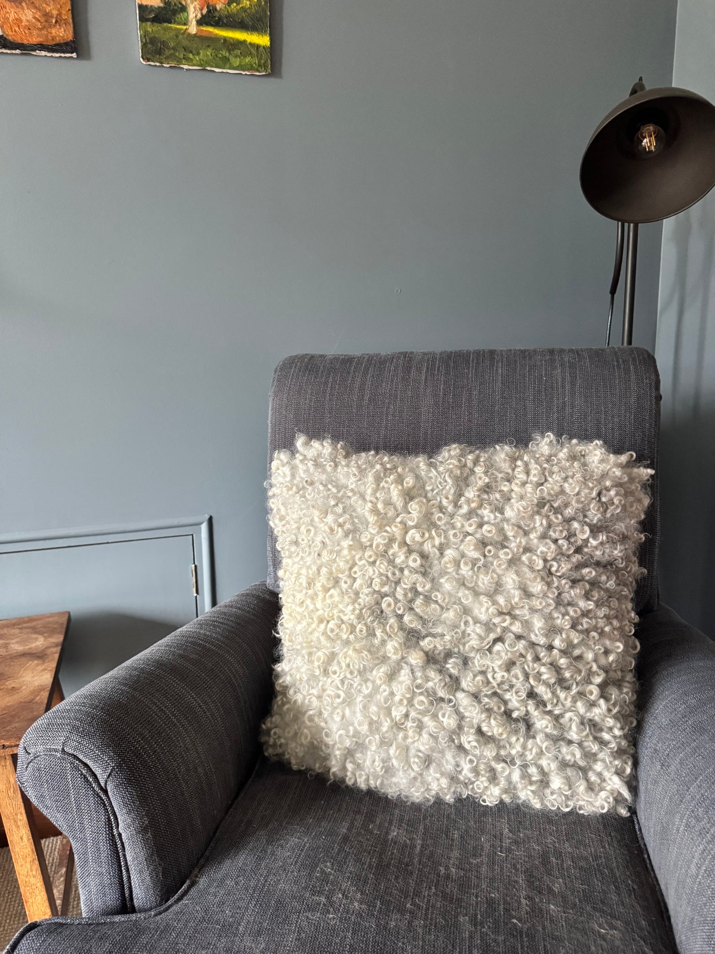 
                  
                    Gotland Sheepskin Large Pillow White/Light Grey
                  
                