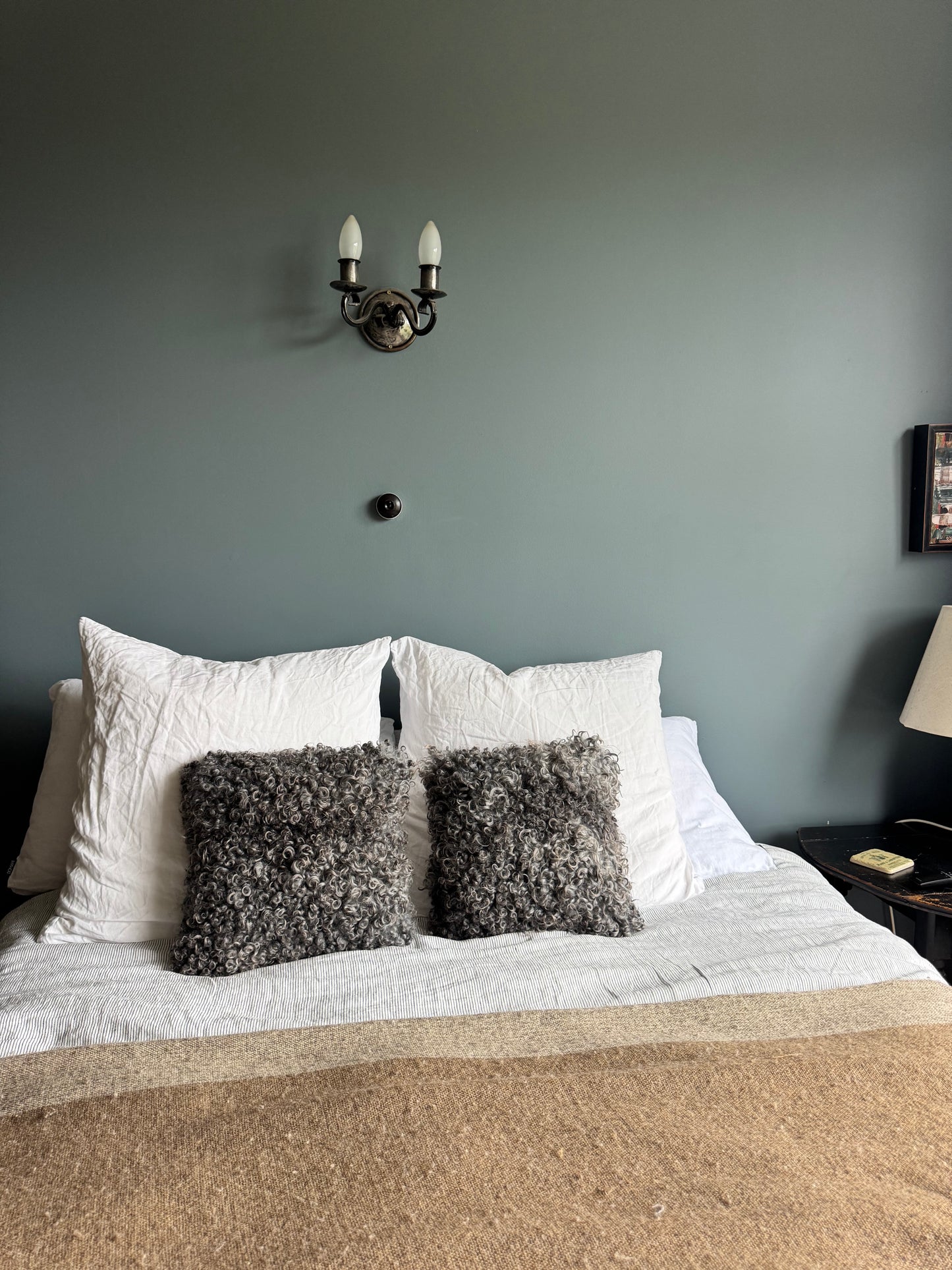 
                  
                    Gotland Sheepskin Pillow Pair Mid/Dark Grey
                  
                