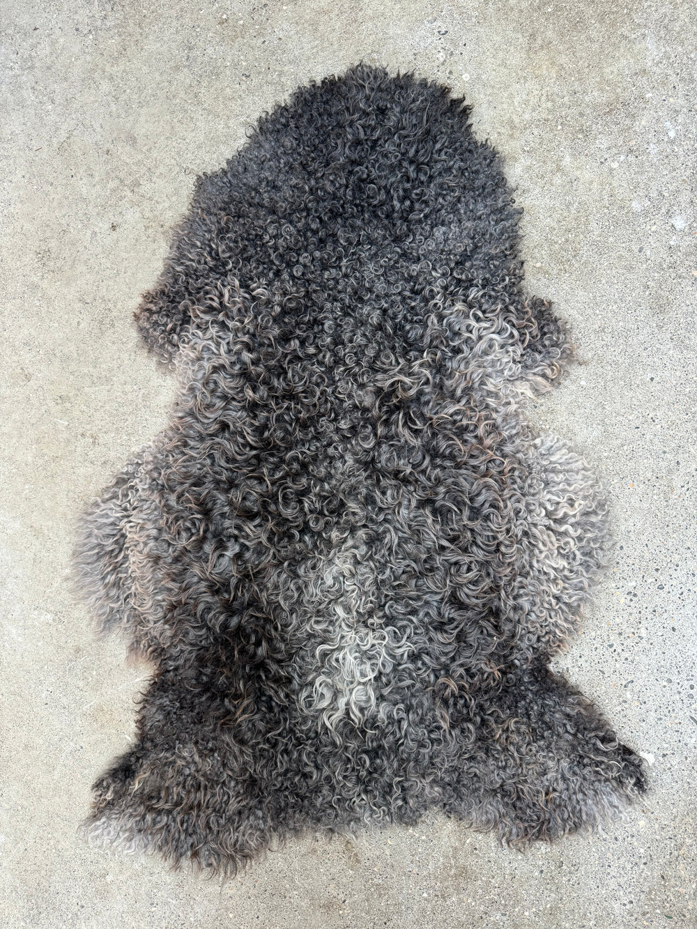 Gotland Sheepskin Rug Mid Grey