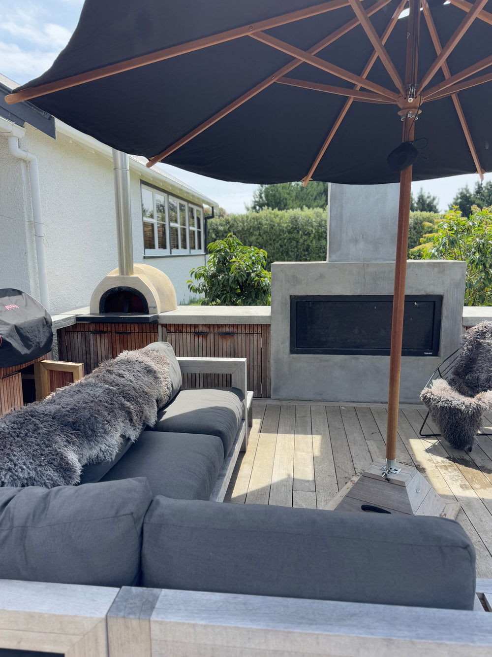 Gotland Sheepskin Double Rug Mid Grey