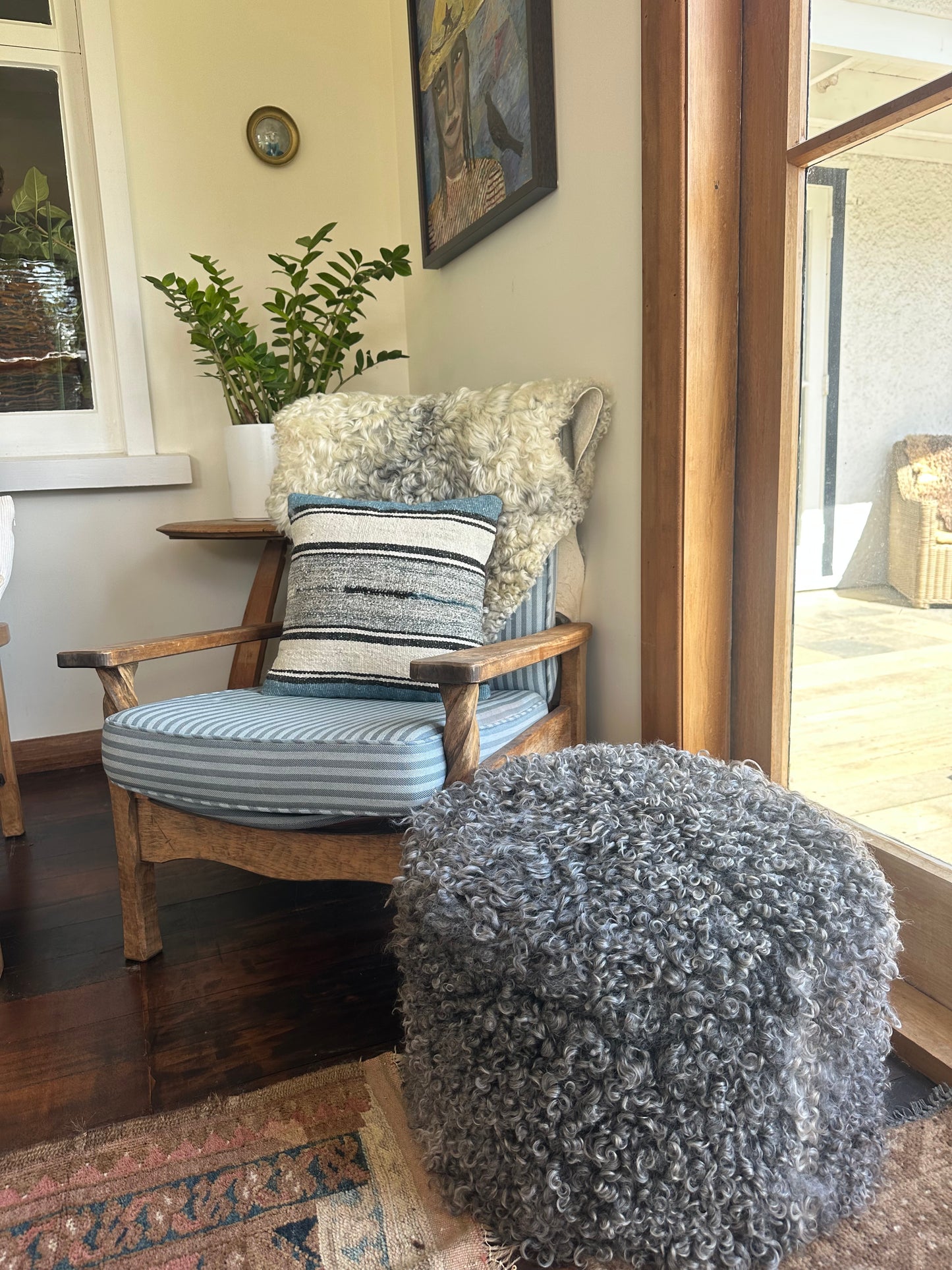 
                  
                    Gotland Sheepskin Ottoman Mid Grey
                  
                
