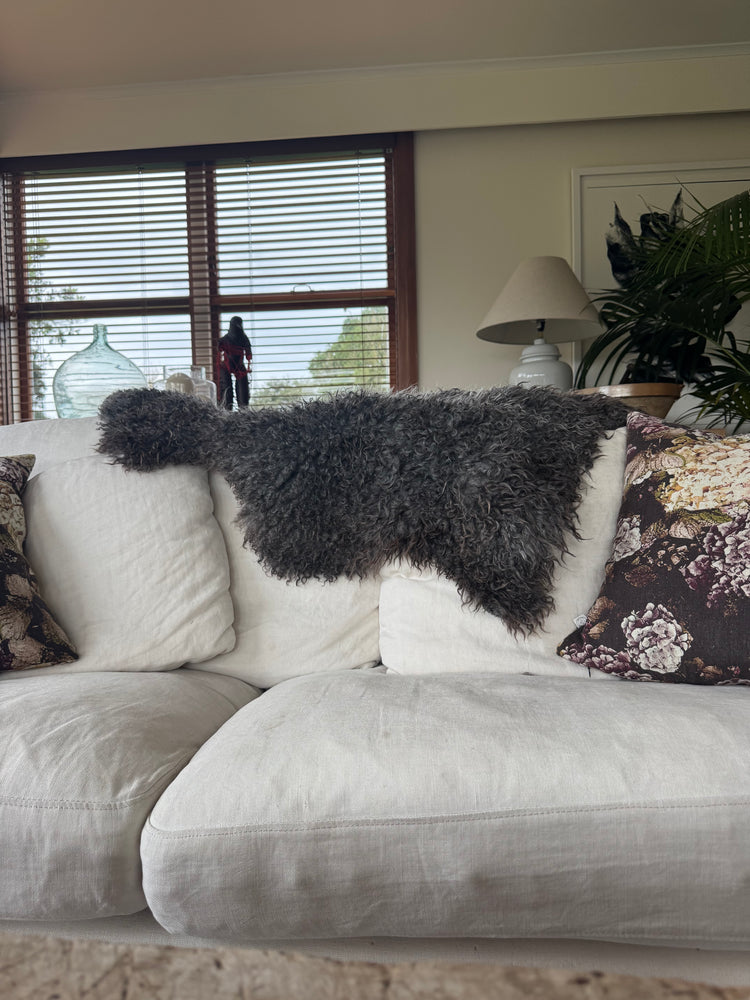 
                  
                    Gotland Sheepskin Rug Dark Grey Long Wool
                  
                