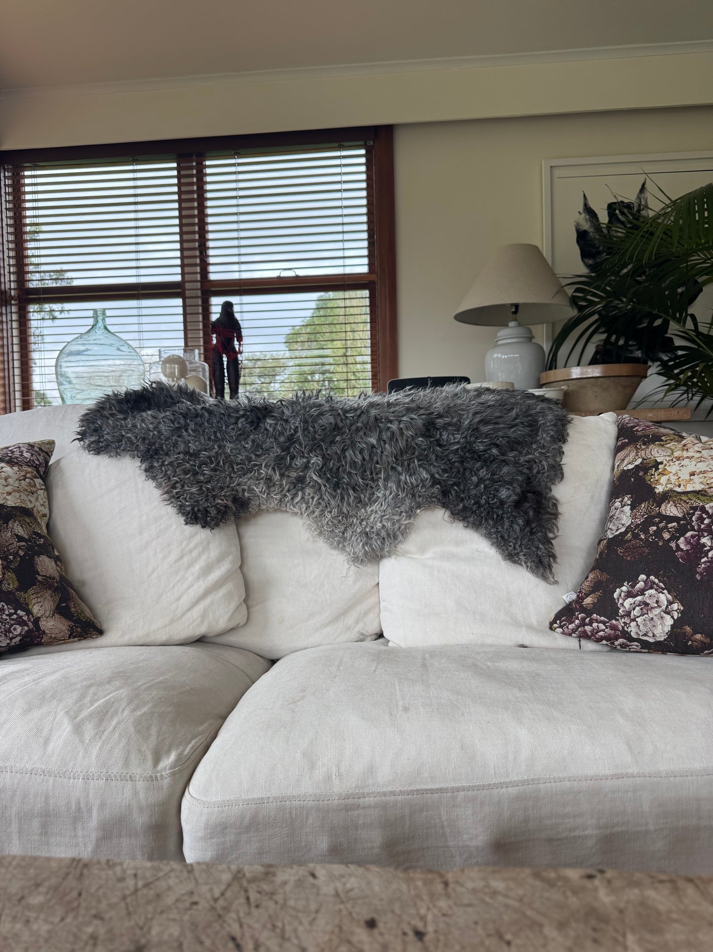 
                  
                    Gotland Sheepskin Rug silver/dark grey Long Wool
                  
                