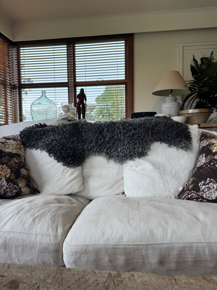 
                  
                    Gotland Sheepskin Rug Dark Grey Short Wool
                  
                