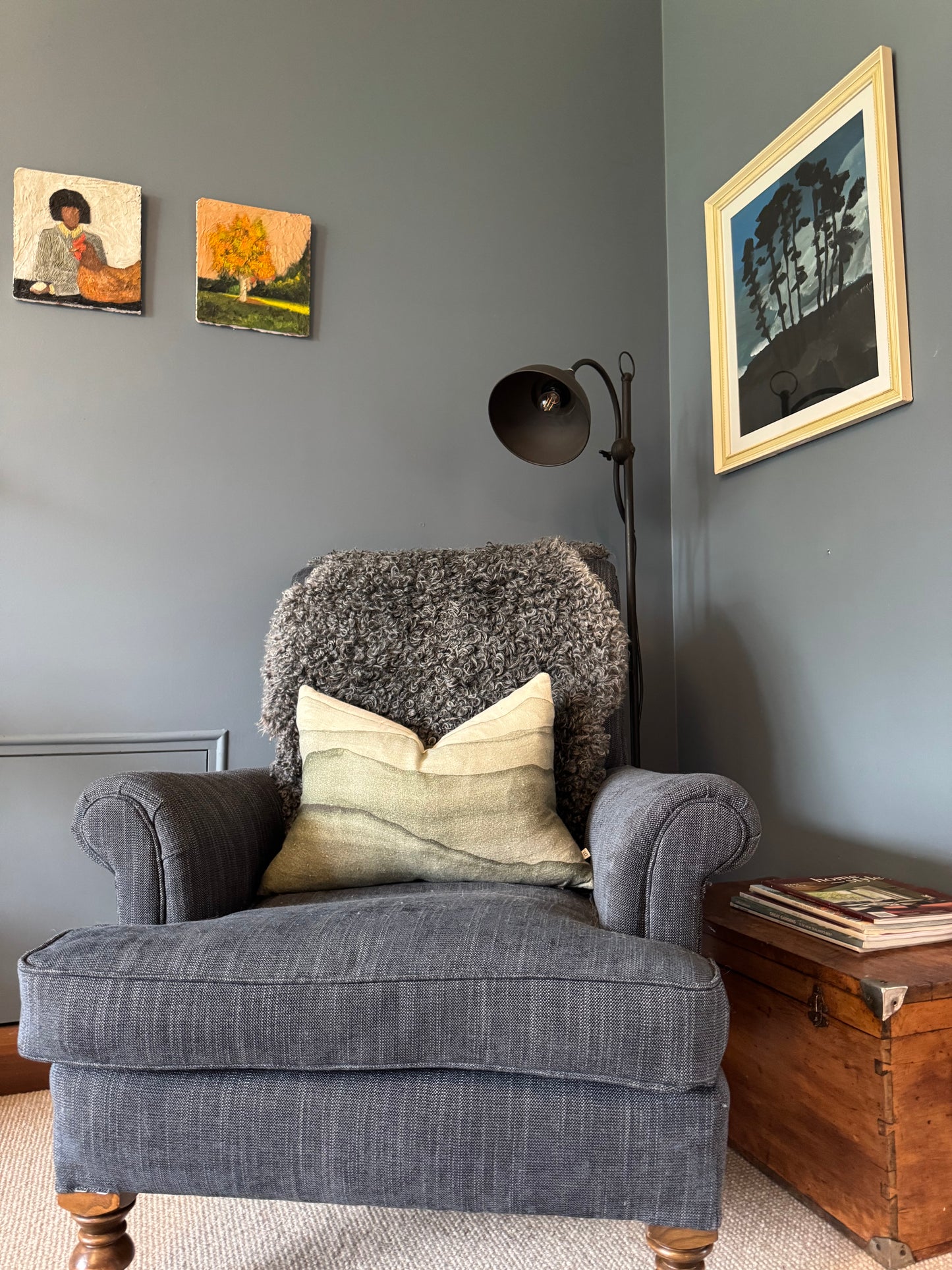 
                  
                    Gotland Sheepskin Rug Dark Grey Short Wool
                  
                