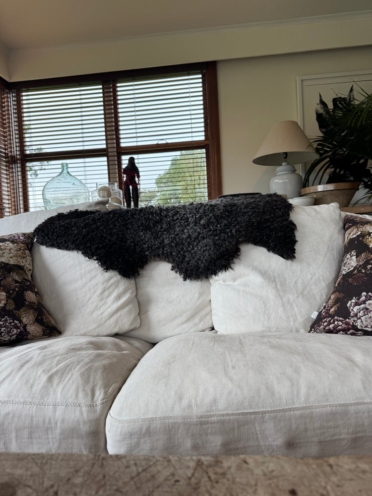 
                  
                    Gotland Sheepskin Rug Dark Grey/Black Short Wool
                  
                