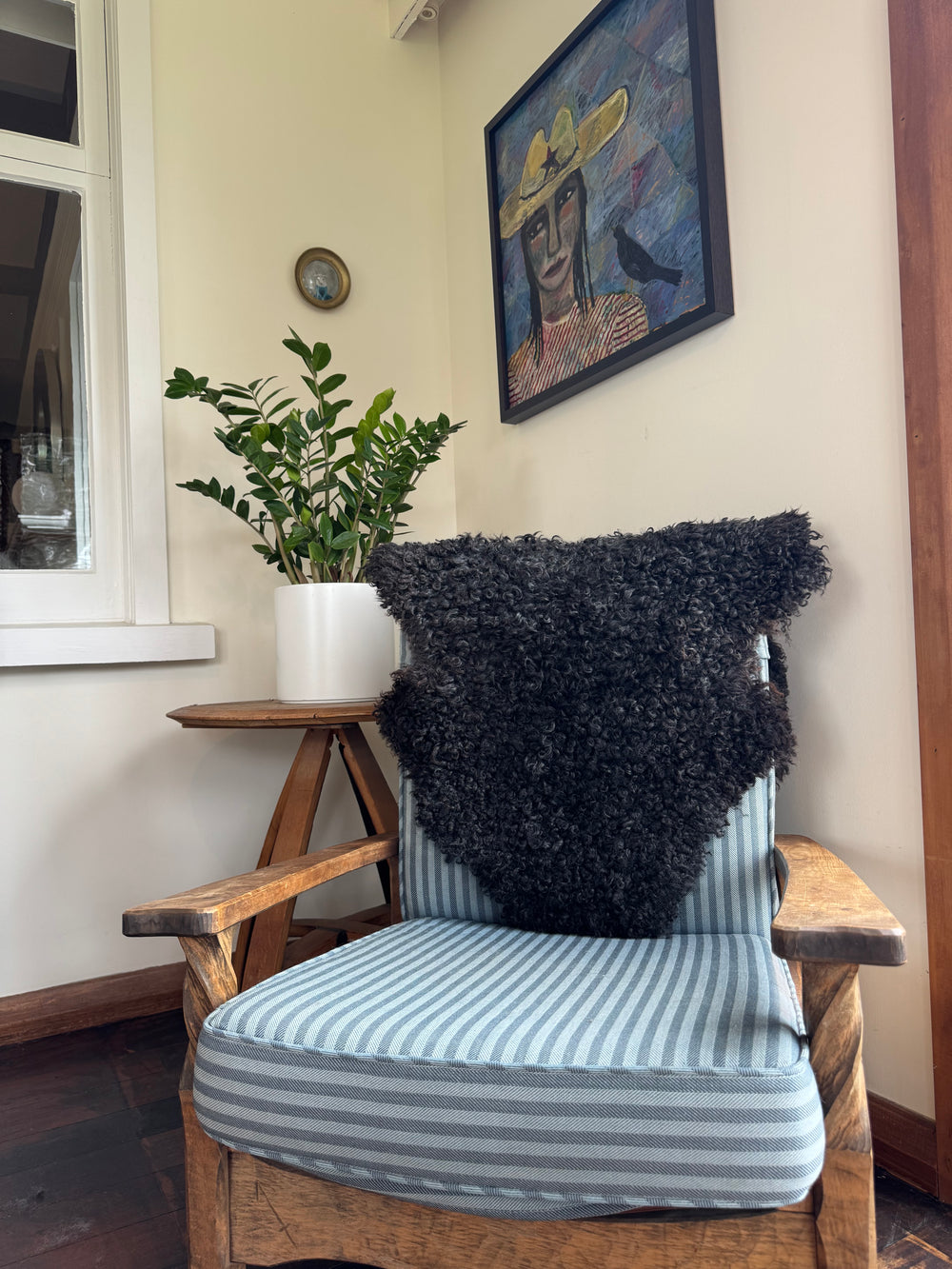 Gotland Sheepskin Rug Black Short Wool