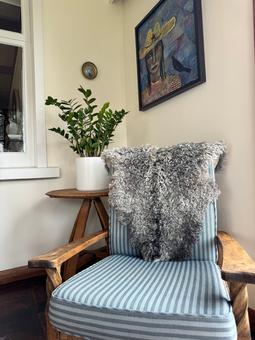 Gotland Sheepskin Rug Mid Grey Short Wool