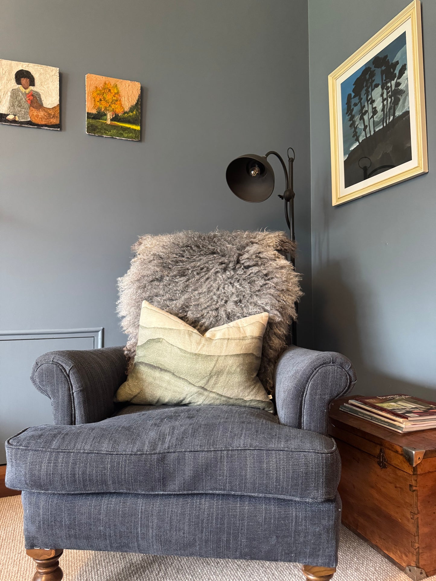 
                  
                    Gotland Sheepskin Rug Mid Grey Long Wool
                  
                