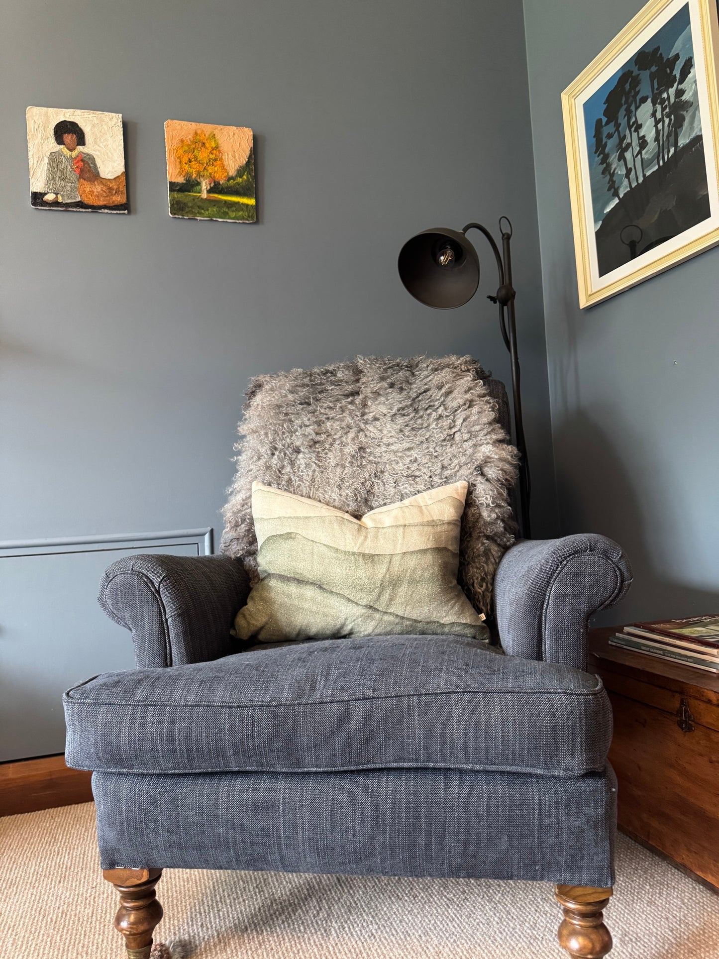 
                  
                    Gotland Sheepskin Rug Mid Grey Long Wool
                  
                