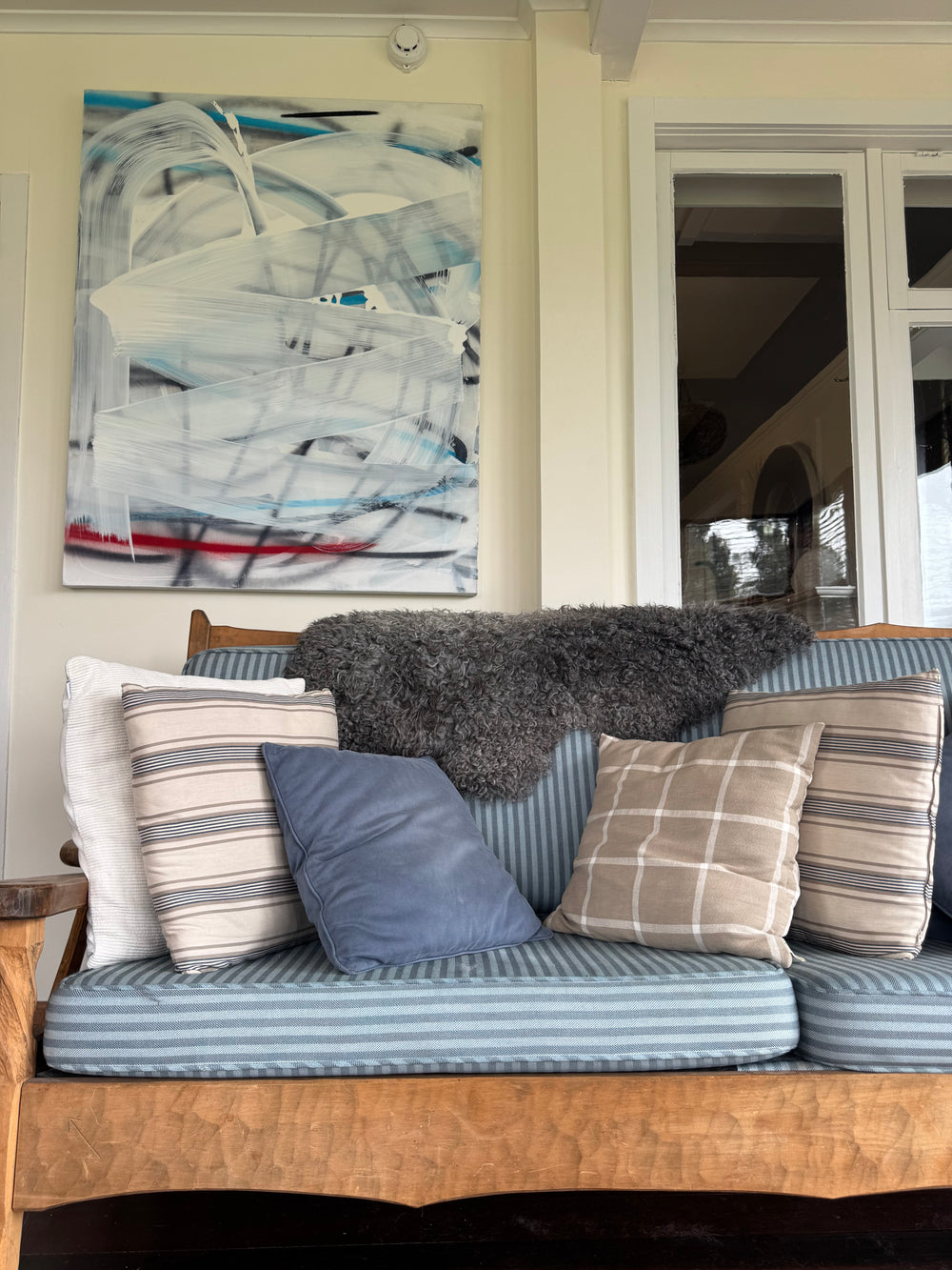 Gotland Sheepskin Rug Mid Grey Long Wool