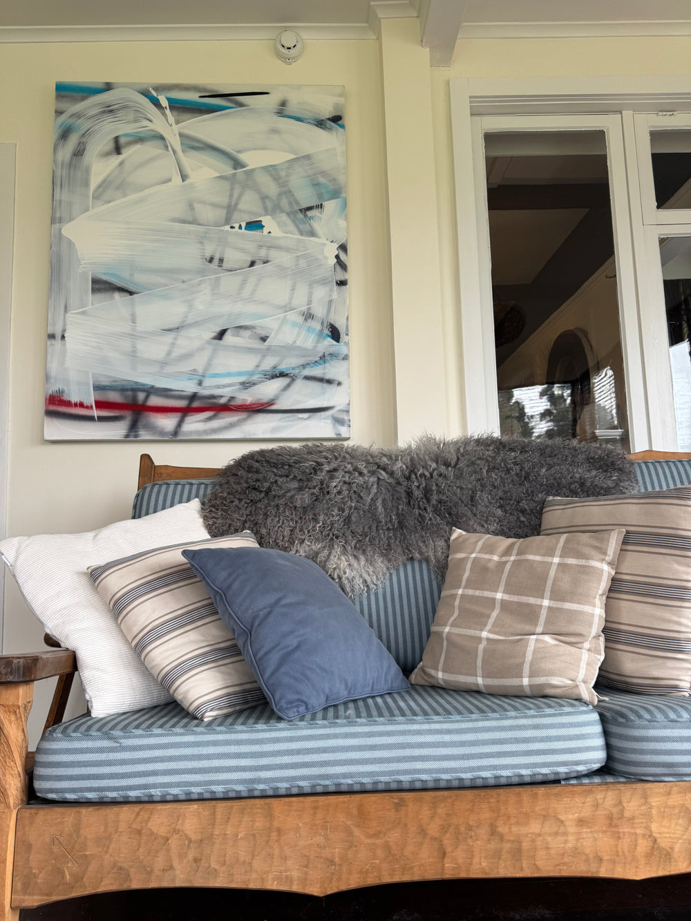 Gotland Sheepskin Rug Mid Grey Long Wool