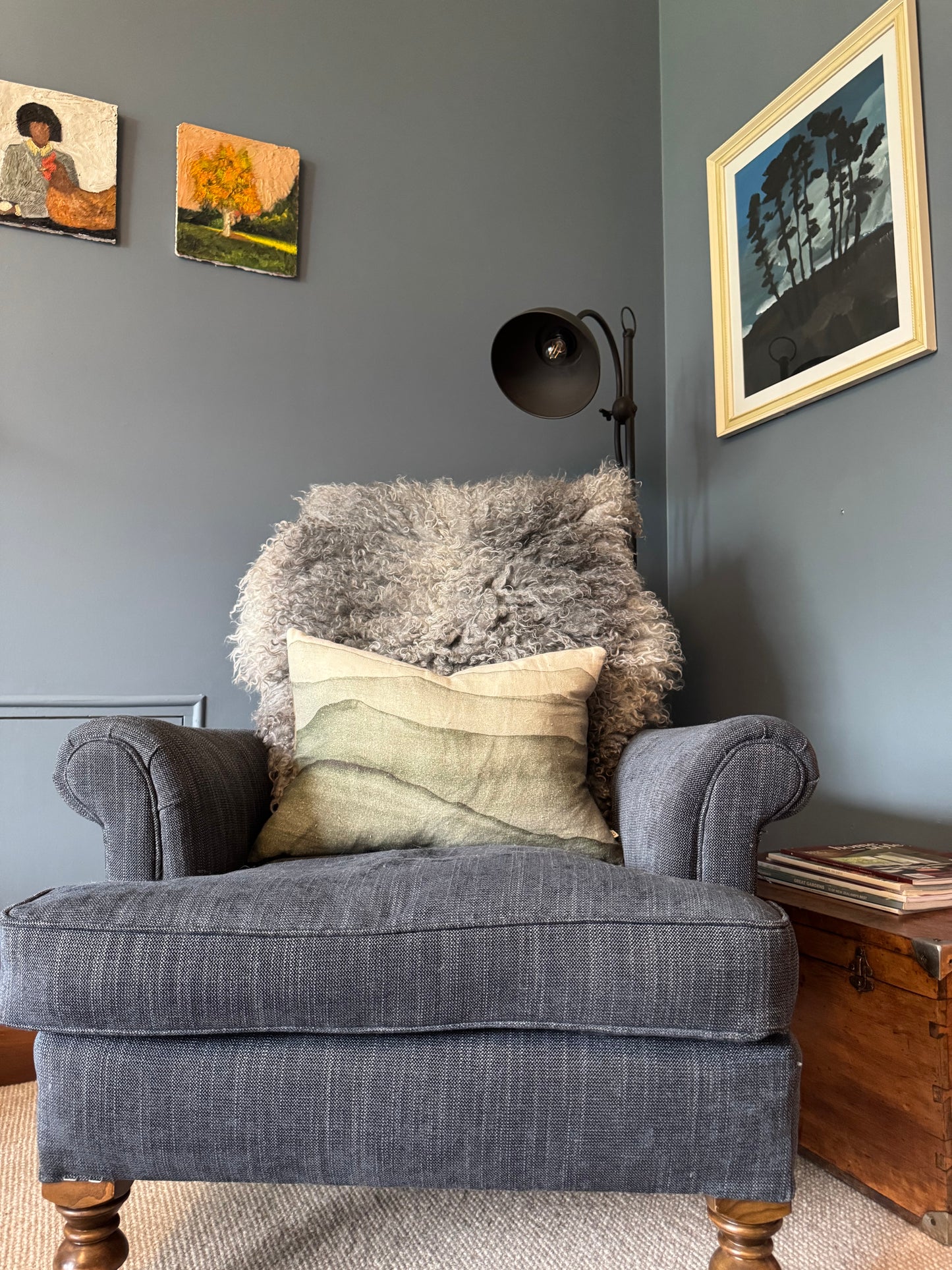 
                  
                    Gotland Sheepskin Rug Mid Grey Long Wool
                  
                