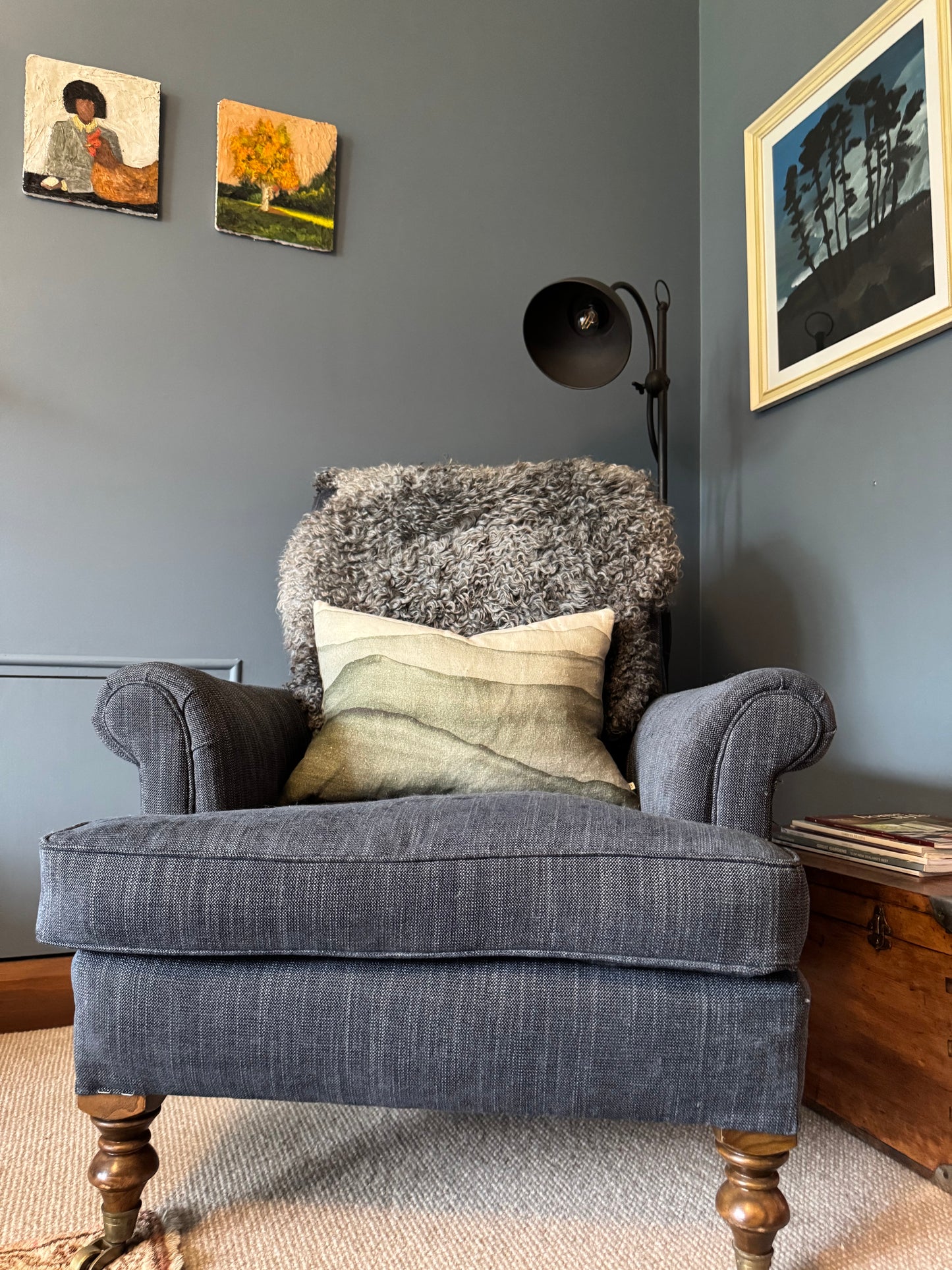 
                  
                    Gotland Sheepskin Rug Mid Grey Long Wool
                  
                
