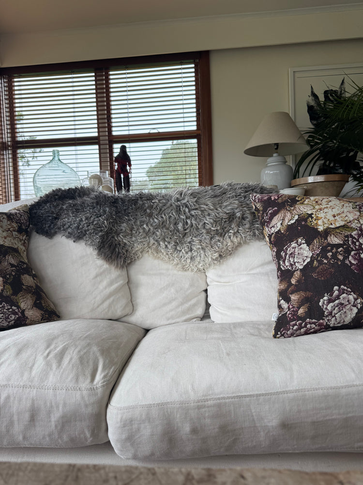
                  
                    Gotland Sheepskin Rug Mottled Silver Long Wool
                  
                