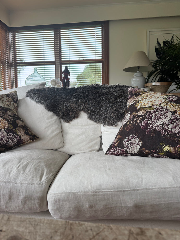 
                  
                    Gotland Sheepskin Rug Dark Grey/Brown Tinged Long Wool
                  
                