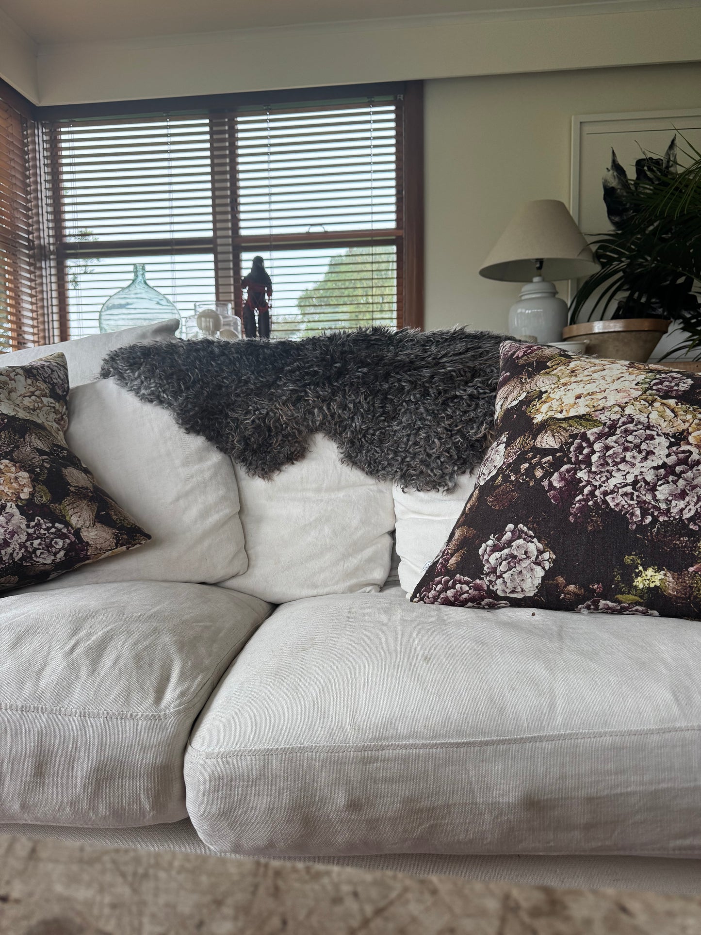 
                  
                    Gotland Sheepskin Rug Dark Grey/Brown Tinged Long Wool
                  
                