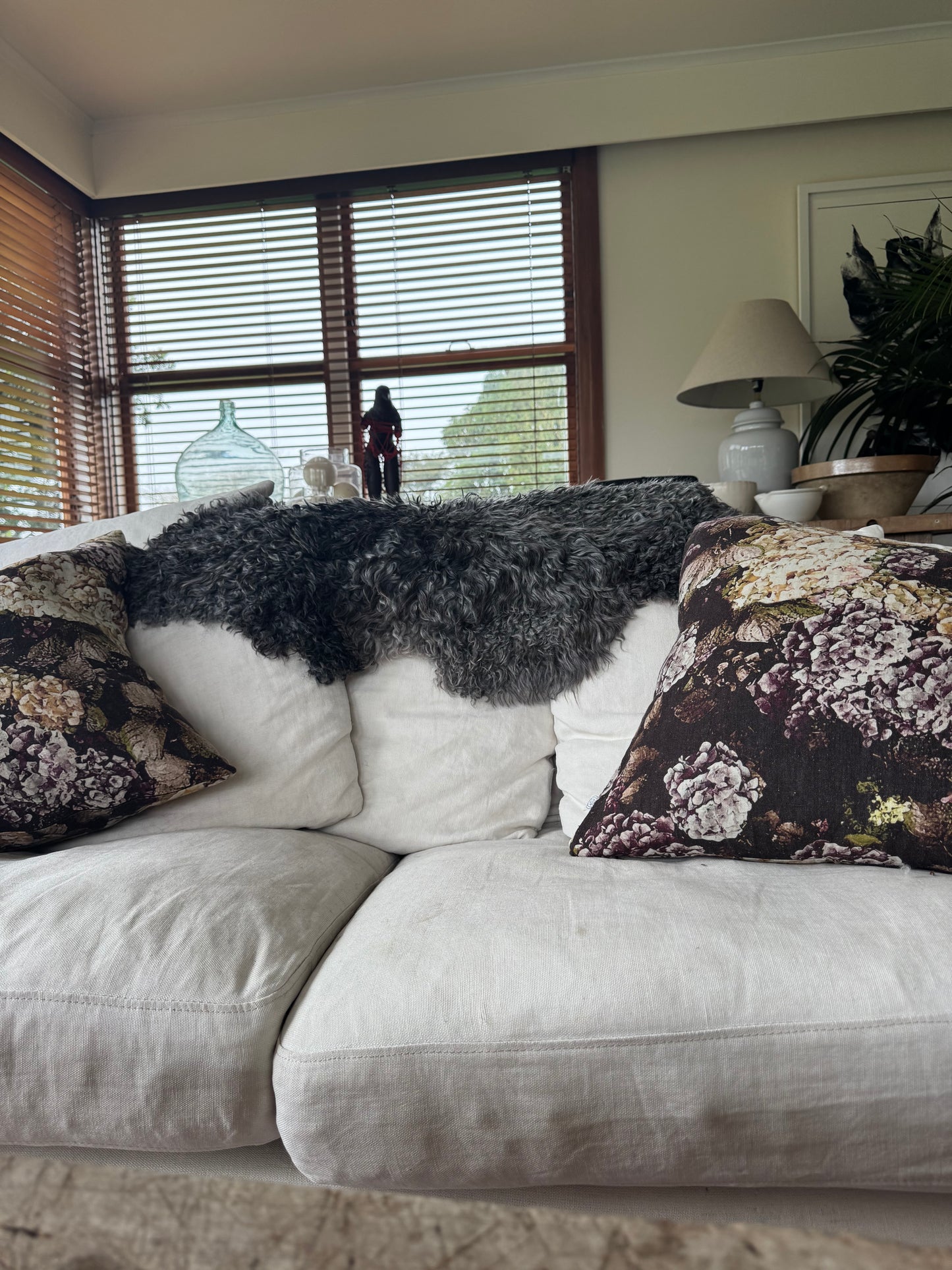
                  
                    Gotland Sheepskin Rug Silver/Dark Grey Long Wool
                  
                