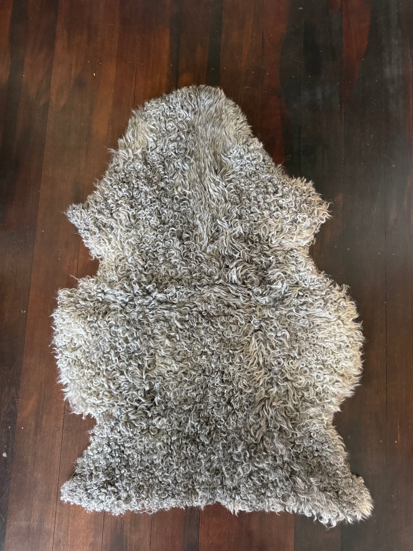 
                  
                    Gotland Sheepskin Rug Silver/Mid Grey Short Wool
                  
                