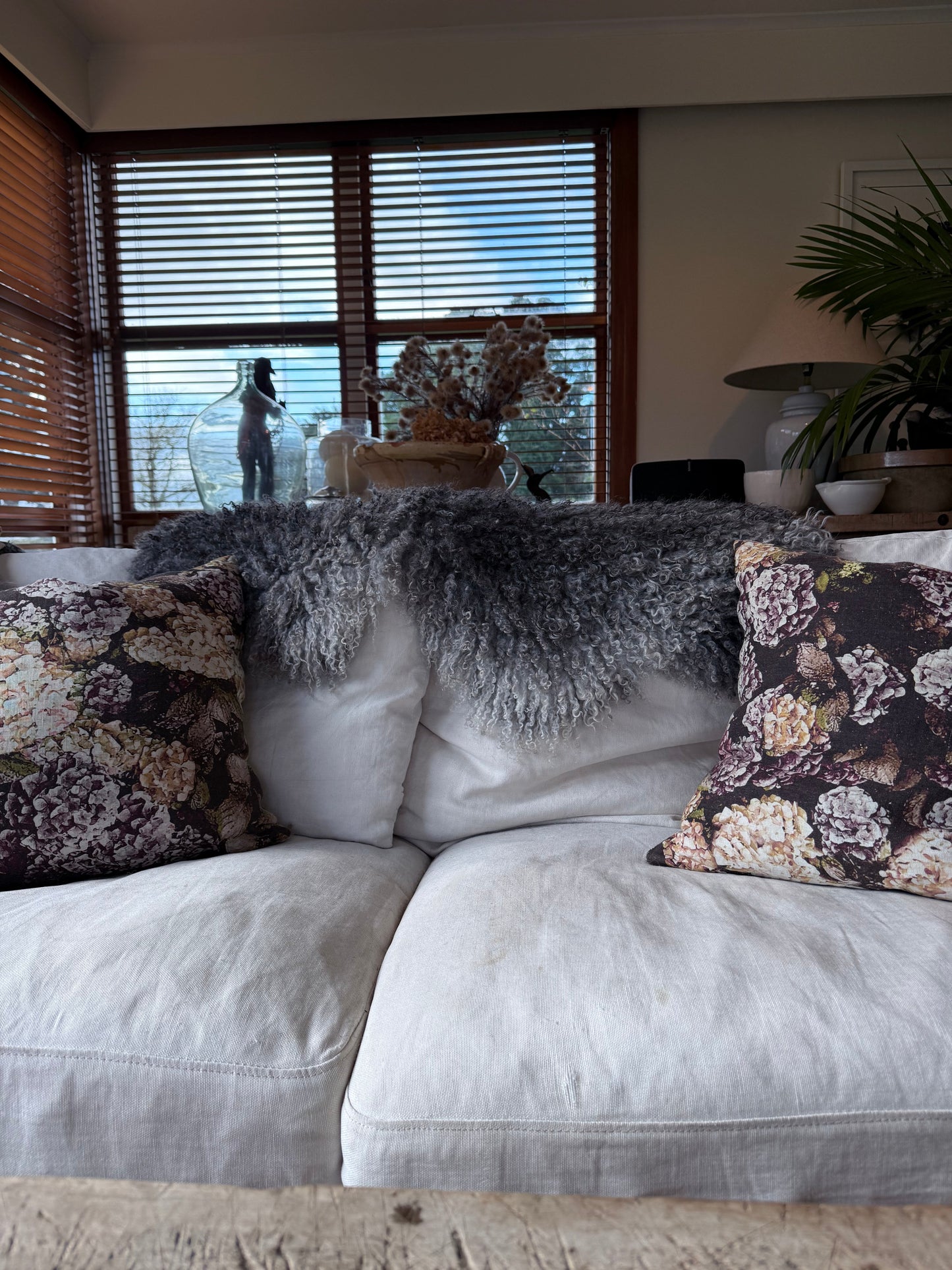 
                  
                    Gotland Sheepskin Rug, Mottled Grey, Long Wool
                  
                