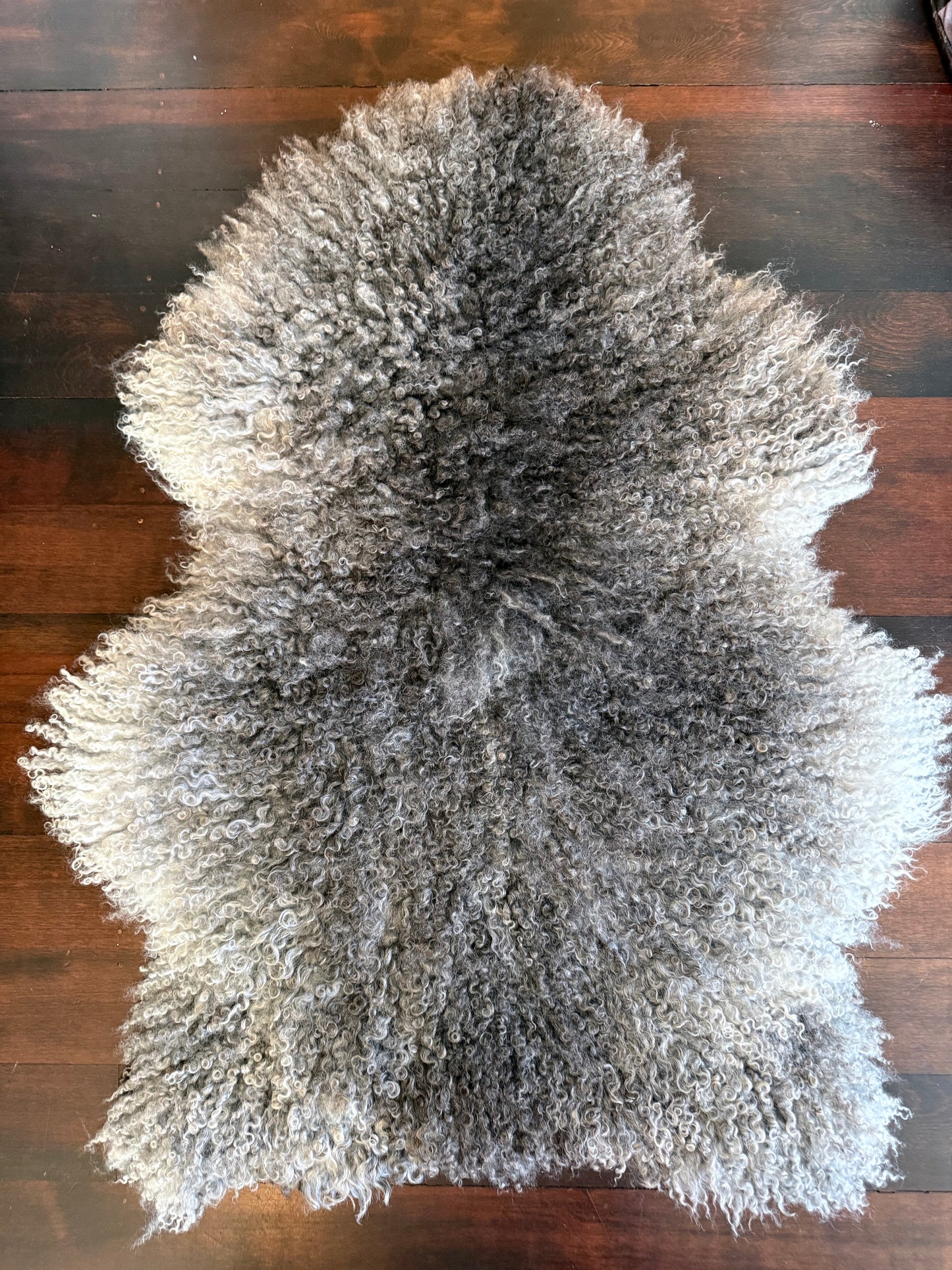 
                  
                    Gotland Sheepskin Rug, Mottled Grey, Long Wool
                  
                