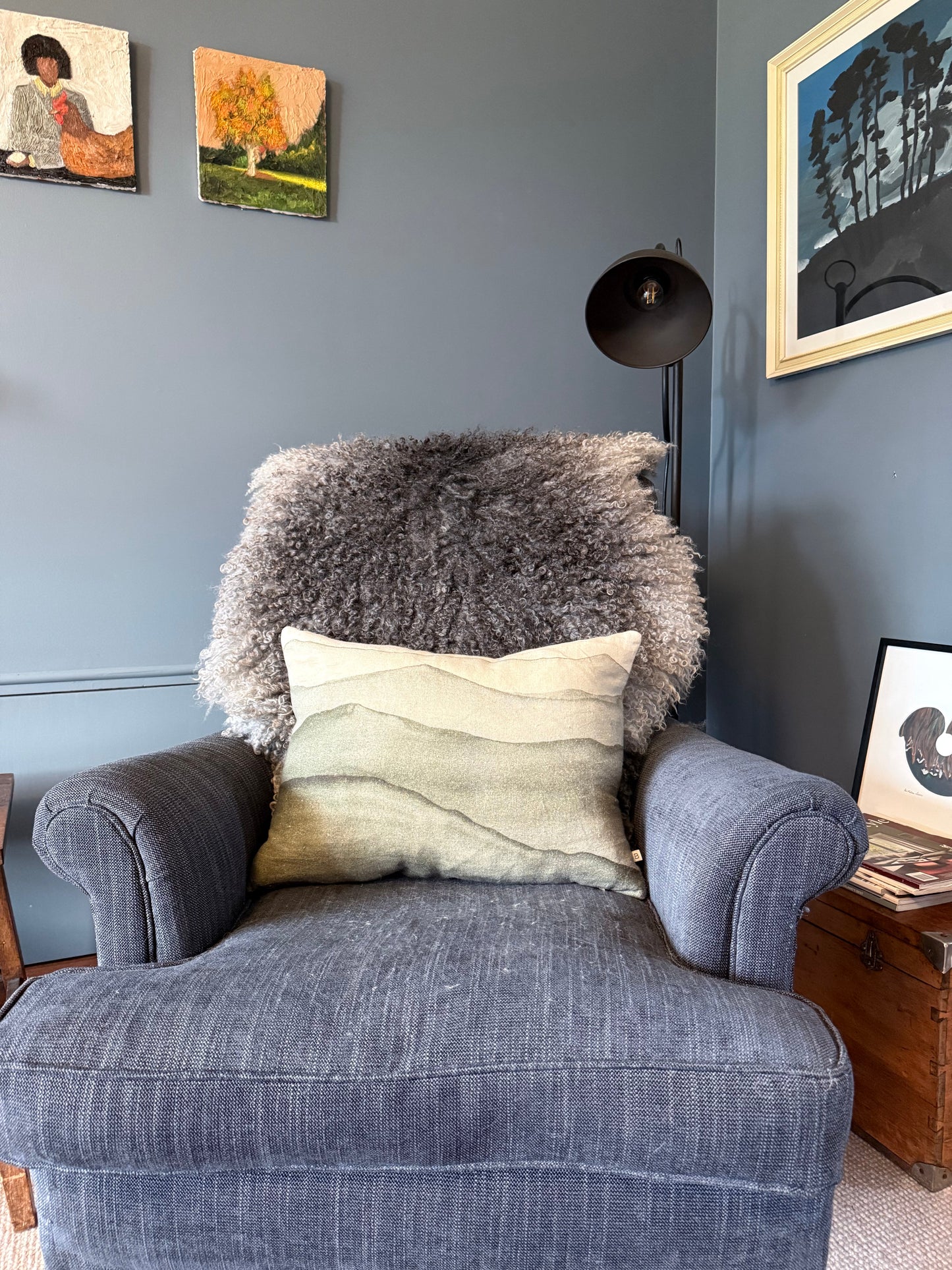 
                  
                    Gotland Sheepskin Rug, Mottled Grey, Long Wool
                  
                