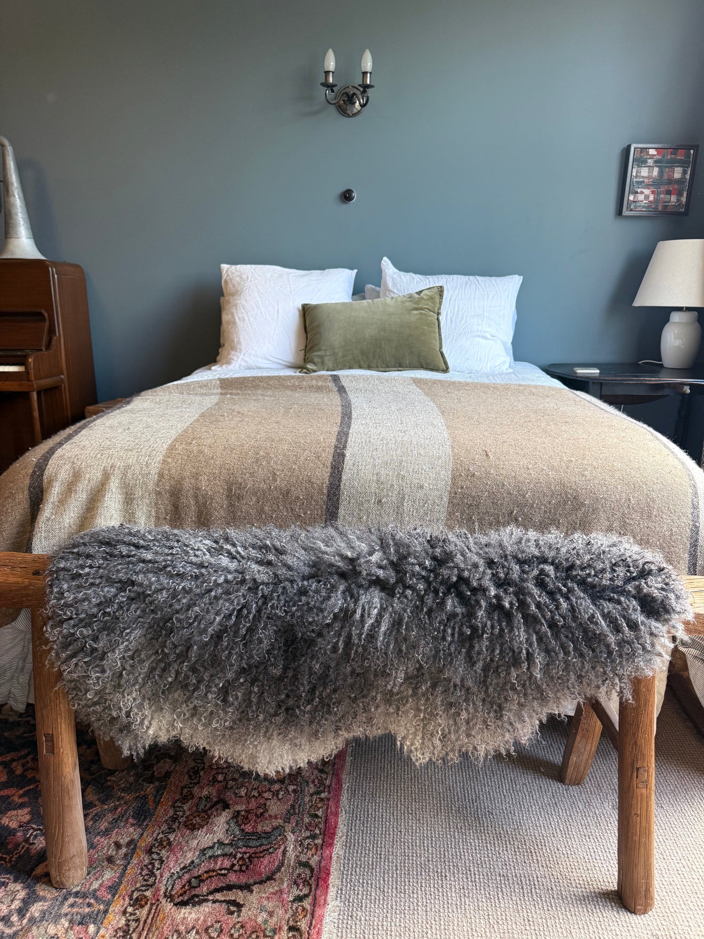 
                  
                    Gotland Sheepskin Rug, Mottled Grey, Long Wool
                  
                
