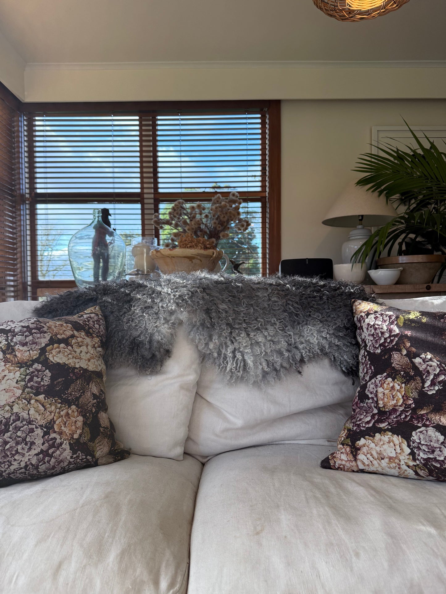
                  
                    Gotland Sheepskin Rug, Mottled Grey, Long Wool
                  
                