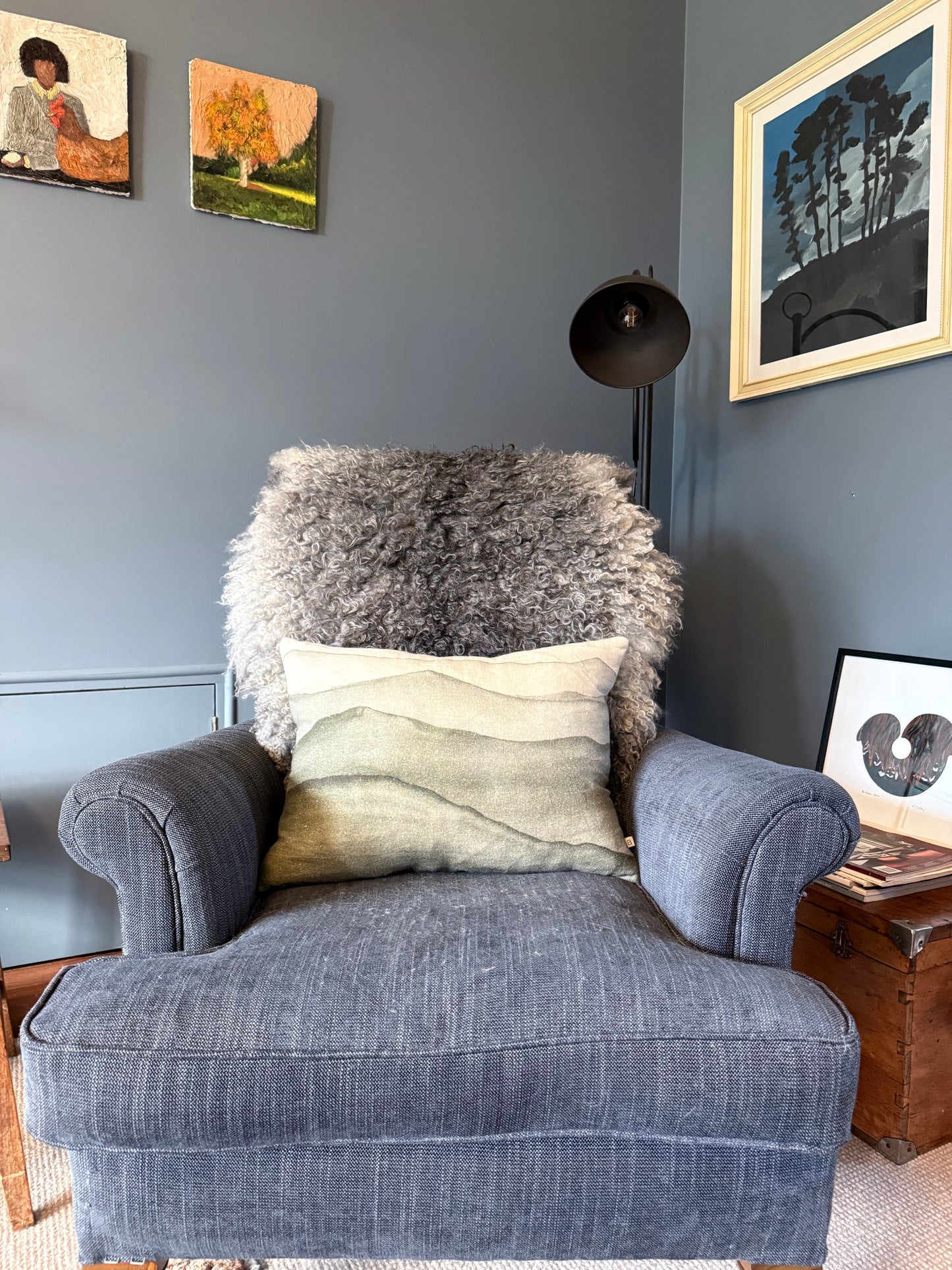 
                  
                    Gotland Sheepskin Rug, Mottled Grey, Long Wool
                  
                