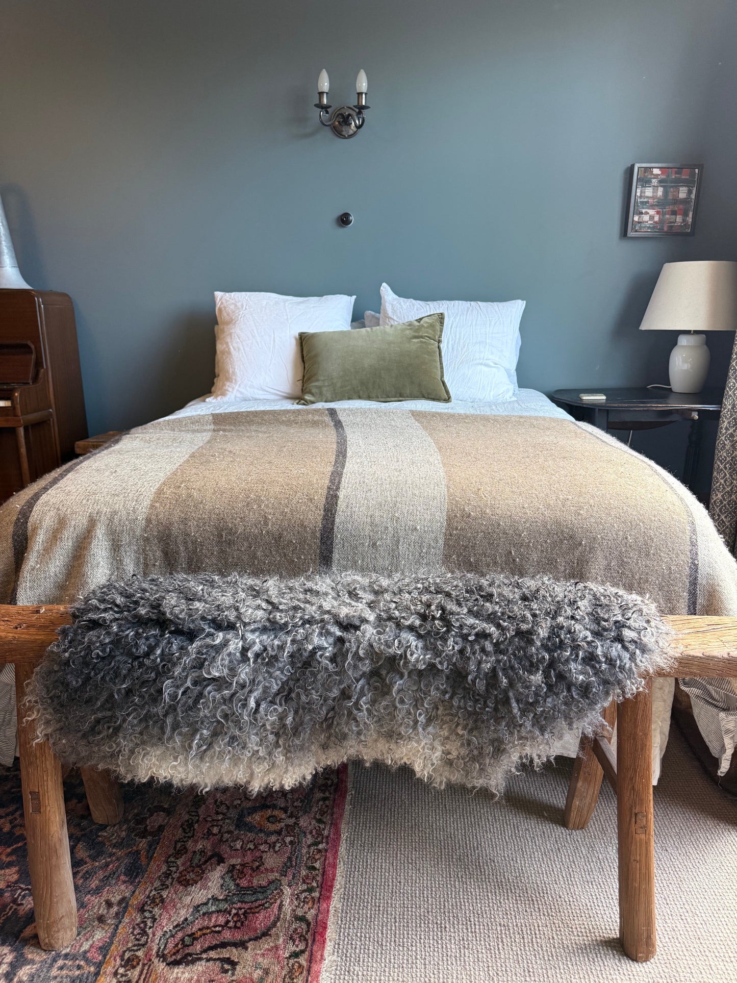 
                  
                    Gotland Sheepskin Rug, Mottled Grey, Long Wool
                  
                