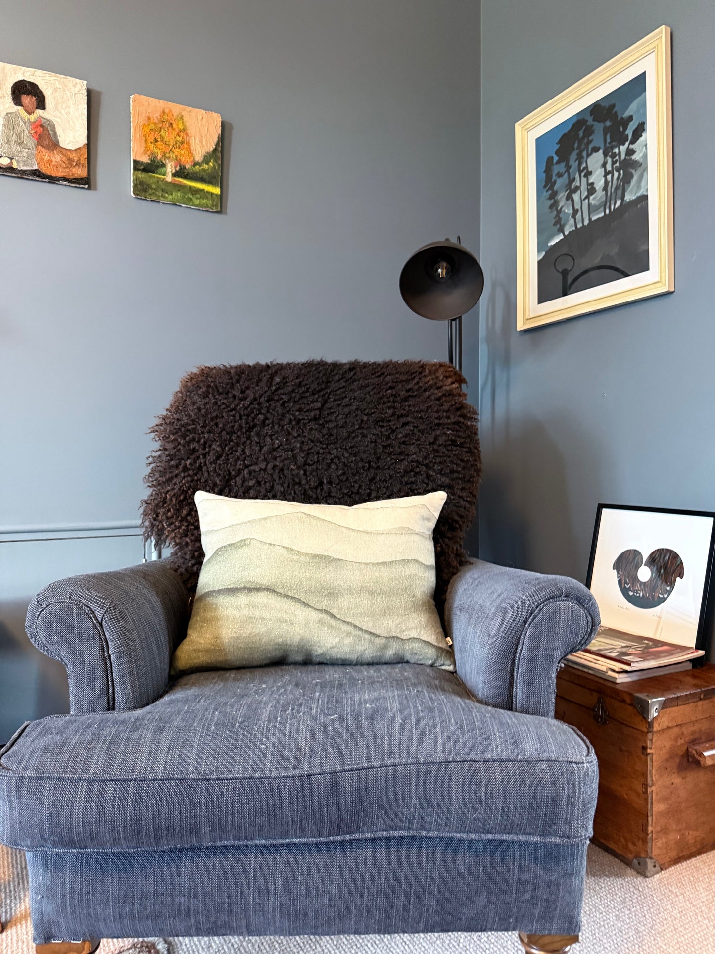 
                  
                    Gotland Sheepskin Rug, Black/Brown, Long Wool
                  
                