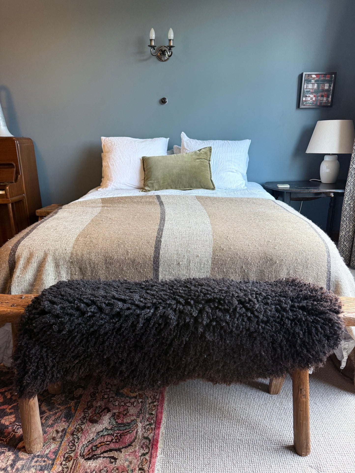 
                  
                    Gotland Sheepskin Rug, Black/Brown, Long Wool
                  
                
