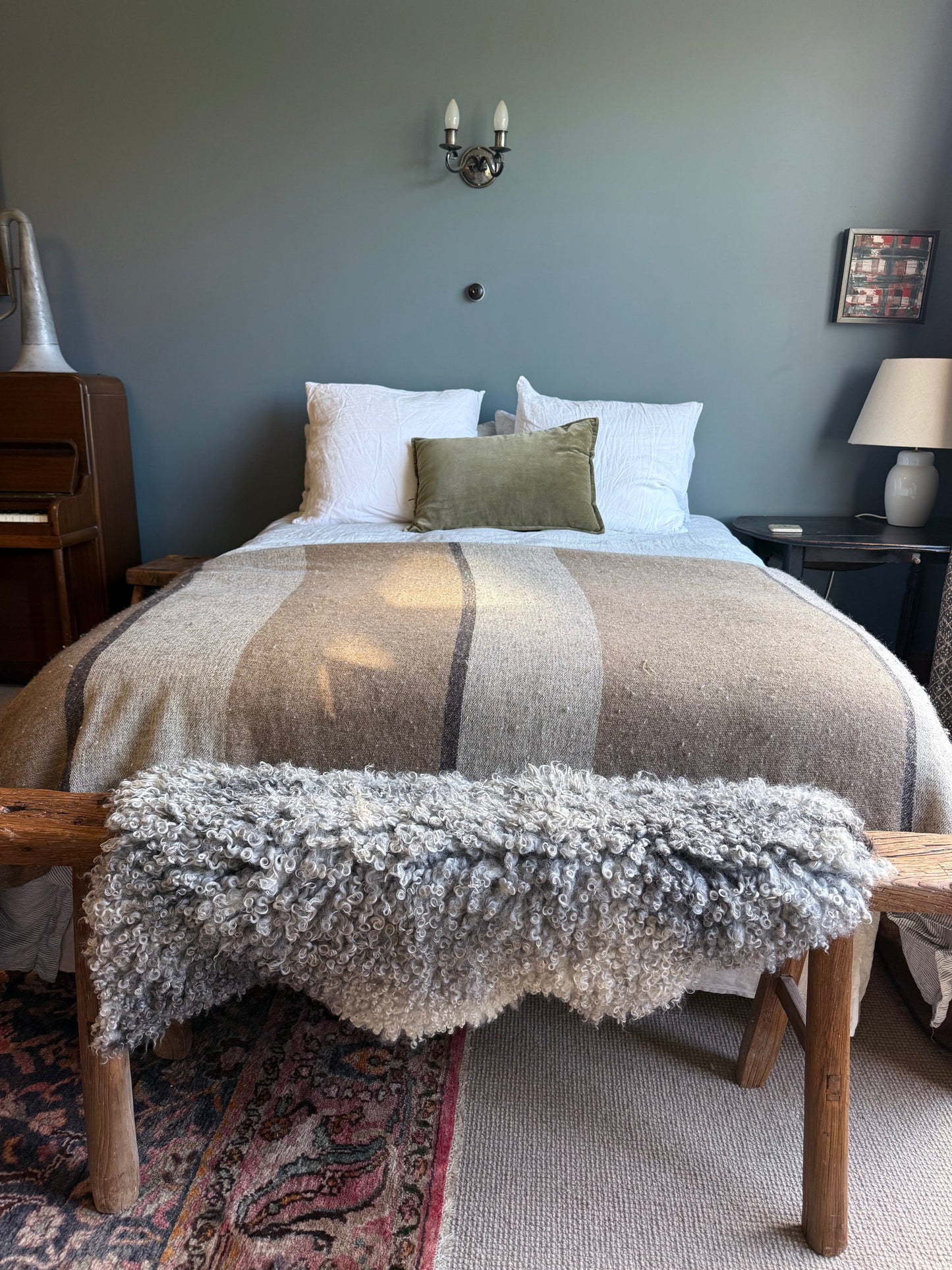 
                  
                    Gotland Sheepskin Rug, White/Silver, Long Wool
                  
                